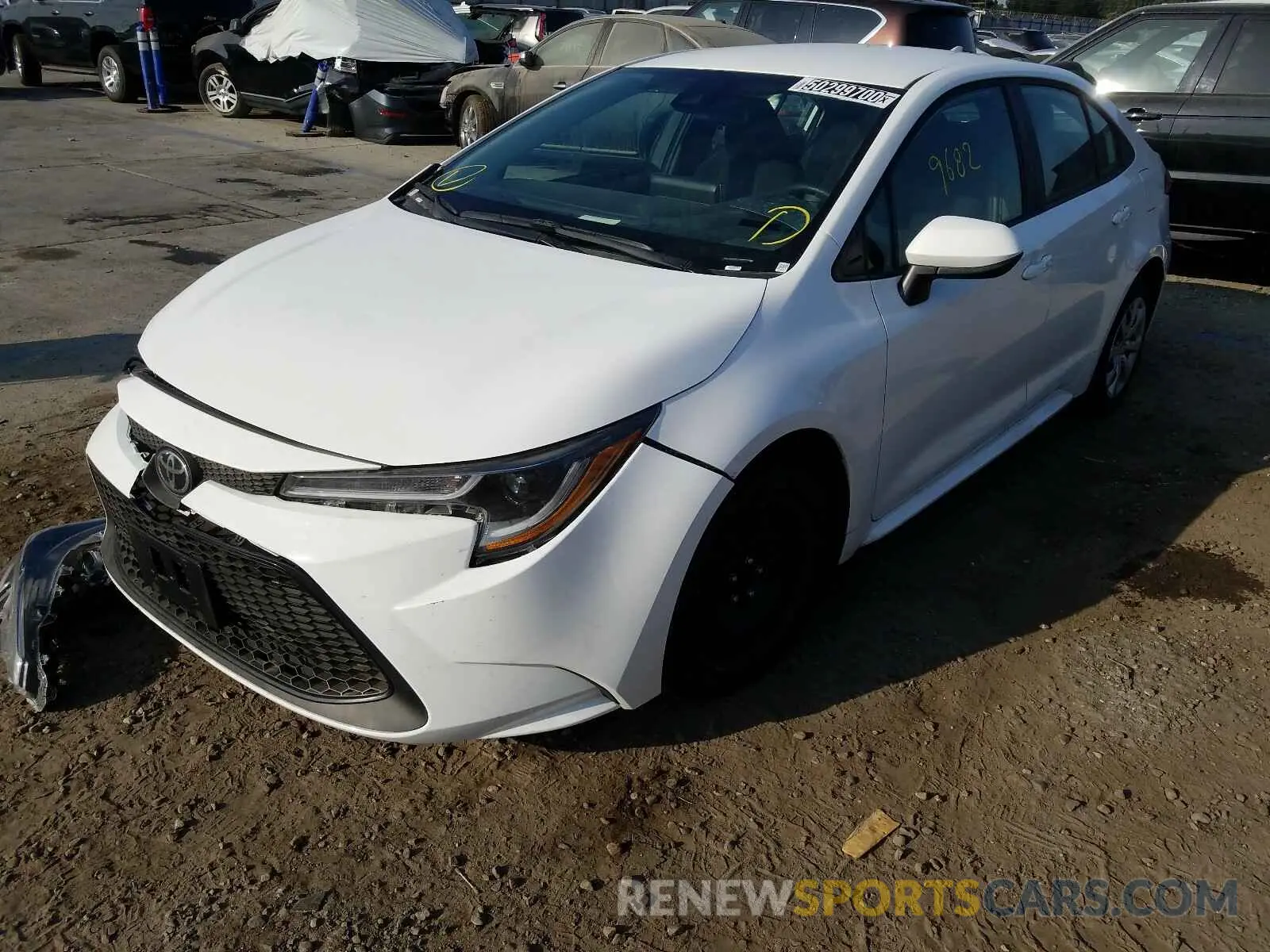 2 Photograph of a damaged car 5YFEPRAE0LP097274 TOYOTA COROLLA 2020
