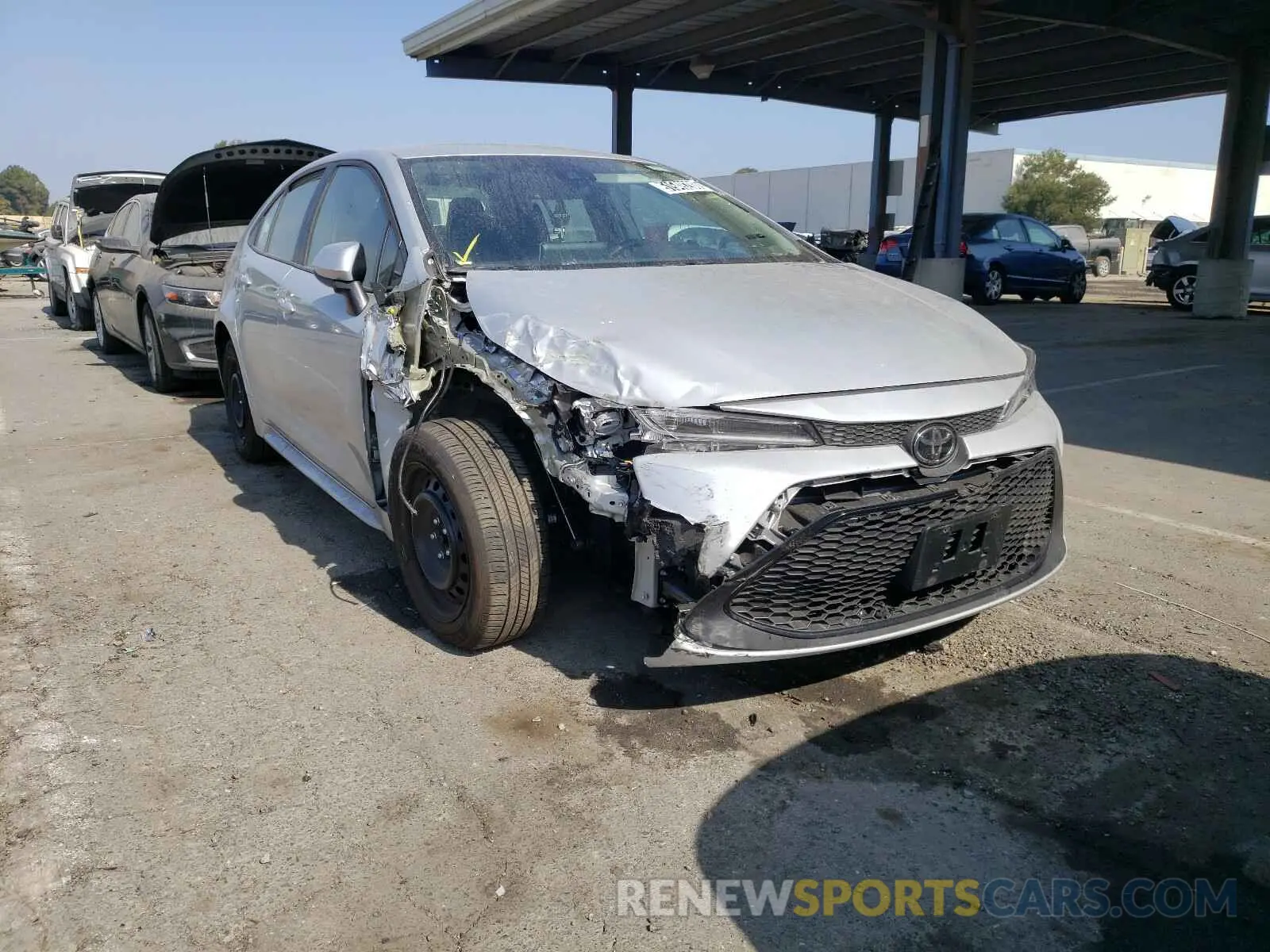 1 Photograph of a damaged car 5YFEPRAE0LP099008 TOYOTA COROLLA 2020