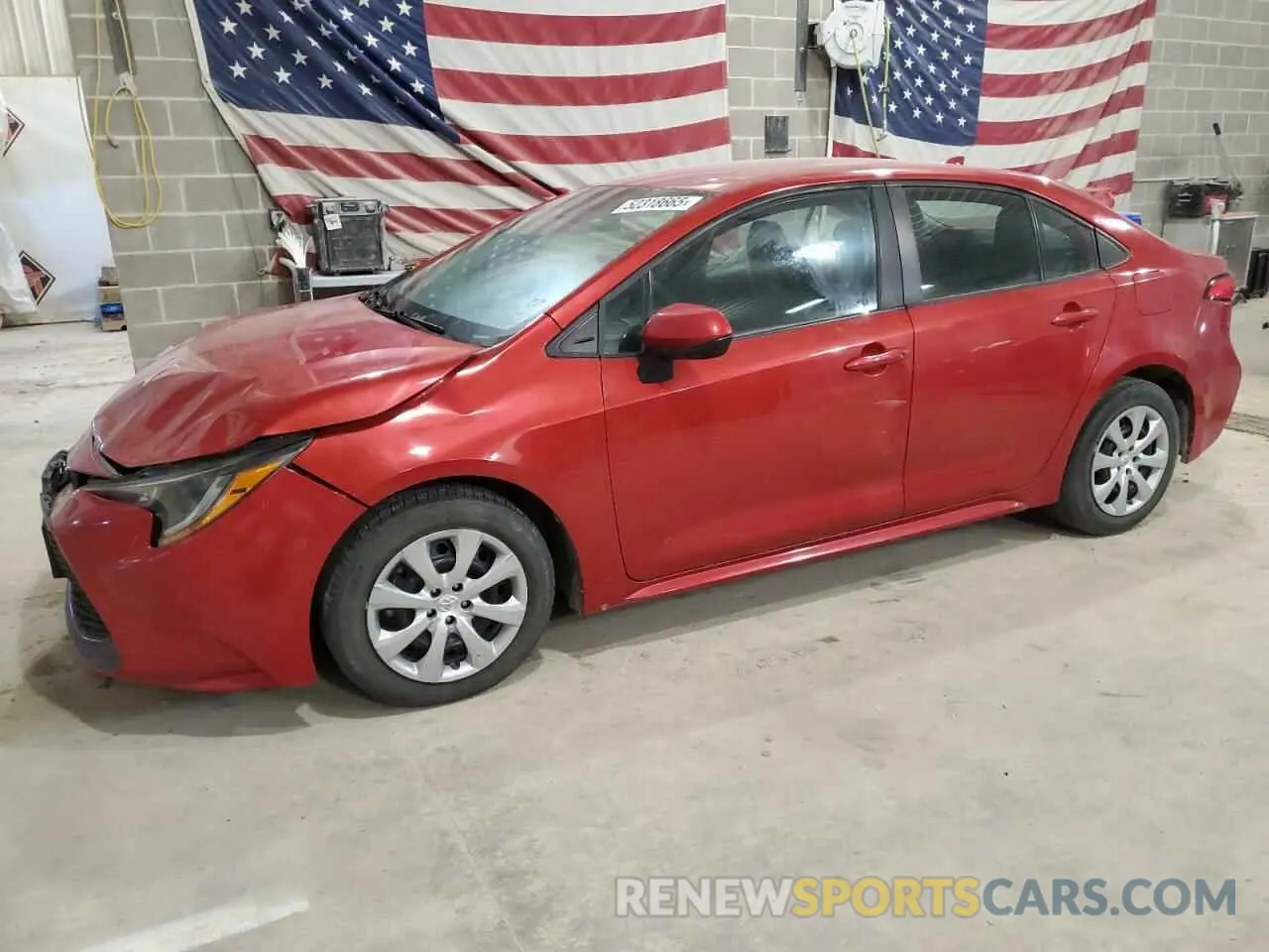 1 Photograph of a damaged car 5YFEPRAE0LP110668 TOYOTA COROLLA 2020