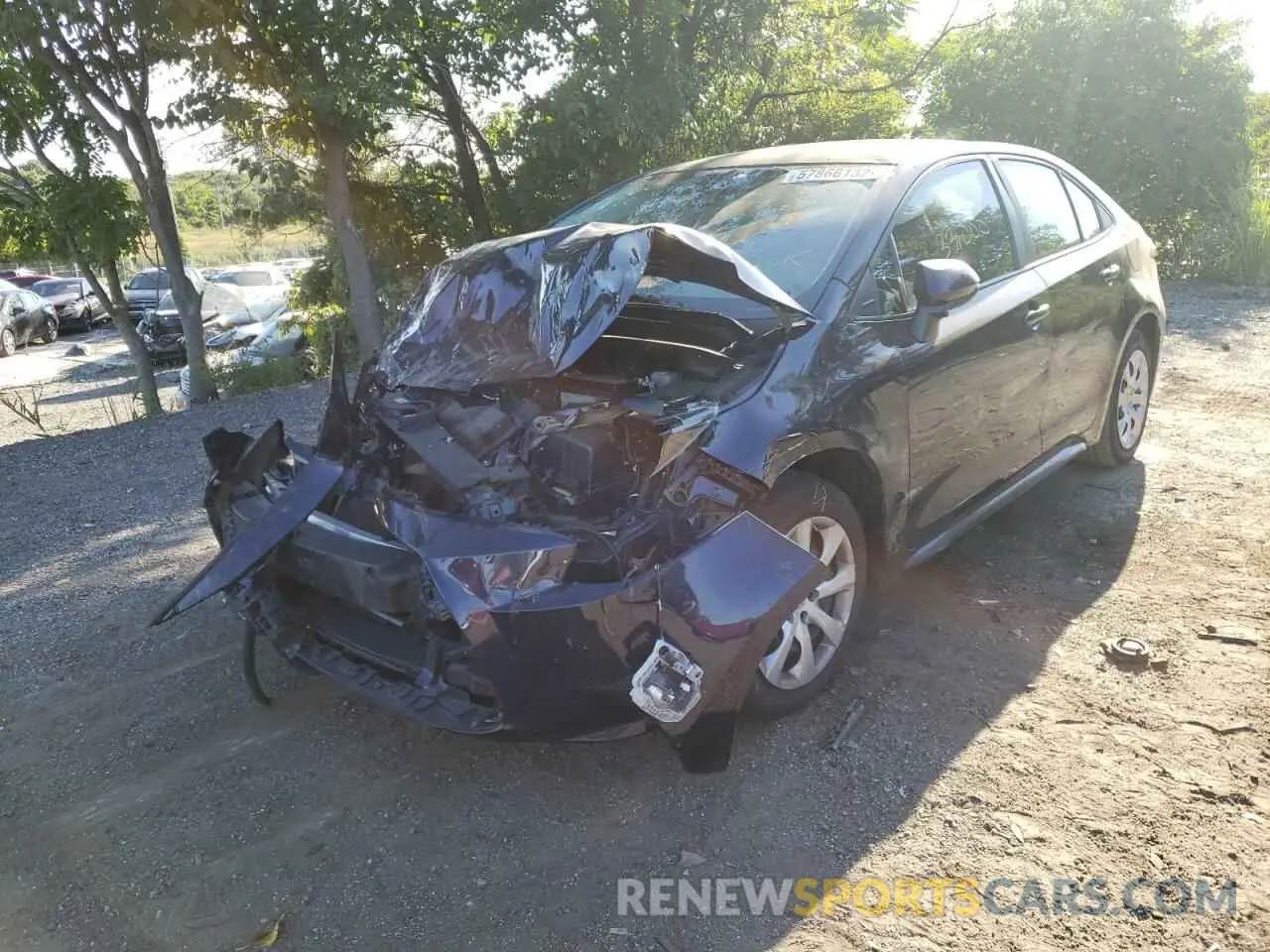 2 Photograph of a damaged car 5YFEPRAE0LP125106 TOYOTA COROLLA 2020