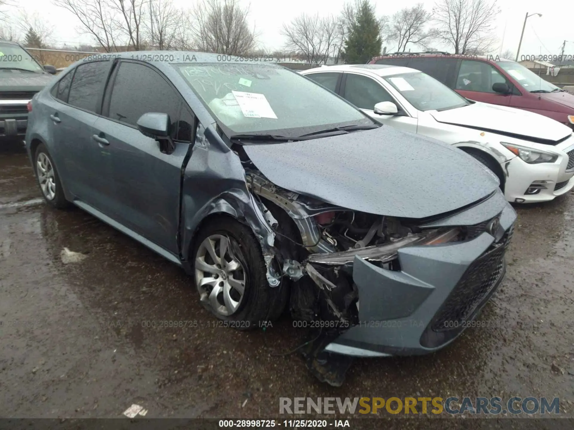 1 Photograph of a damaged car 5YFEPRAE1LP005993 TOYOTA COROLLA 2020