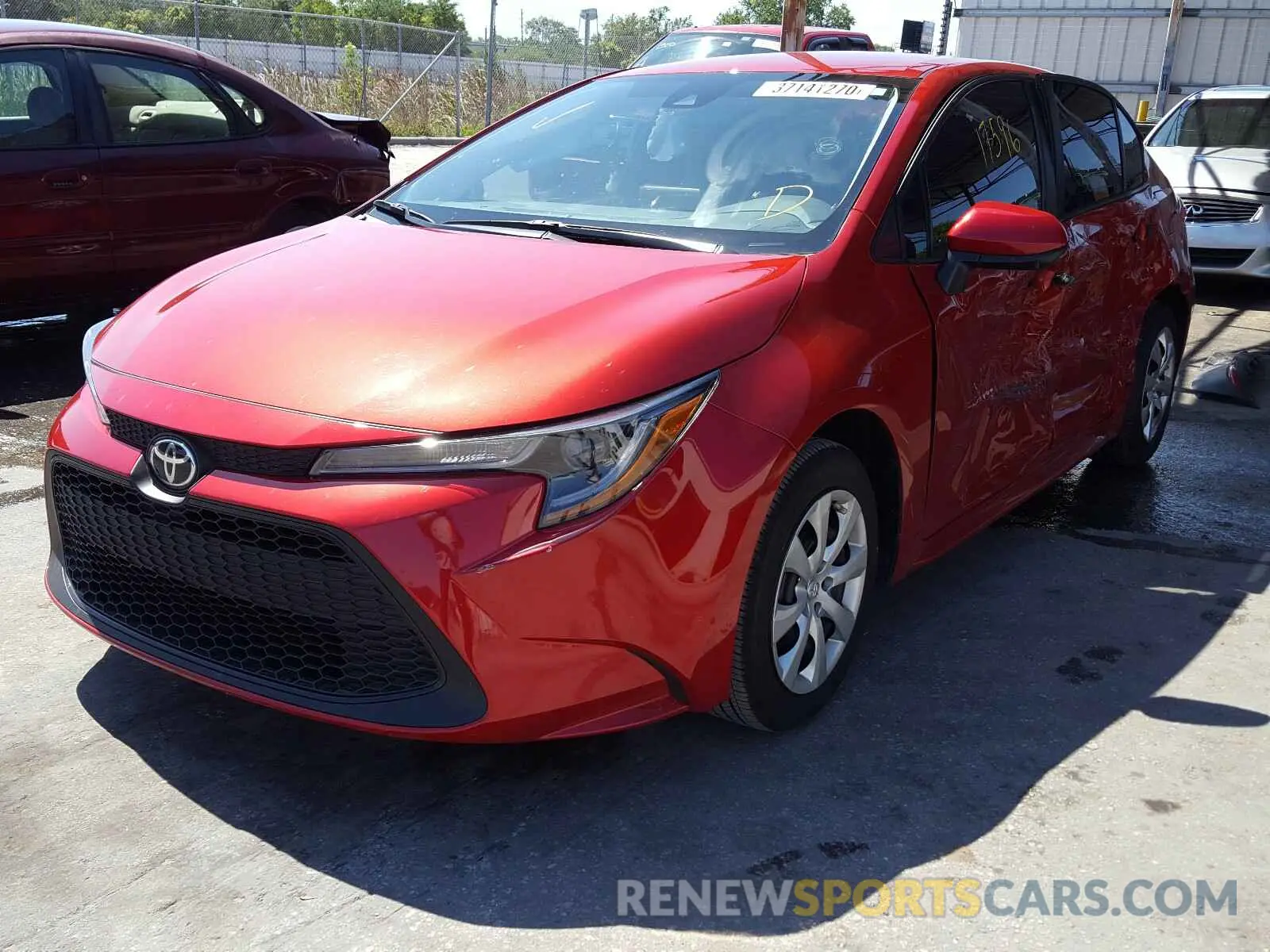 2 Photograph of a damaged car 5YFEPRAE1LP028514 TOYOTA COROLLA 2020