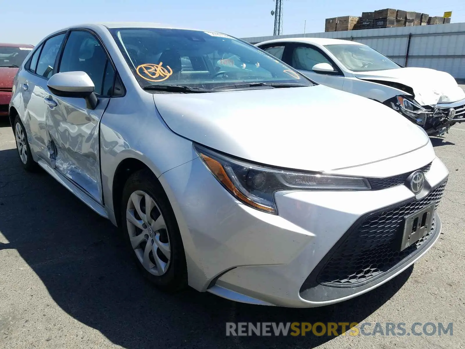 1 Photograph of a damaged car 5YFEPRAE1LP031199 TOYOTA COROLLA 2020