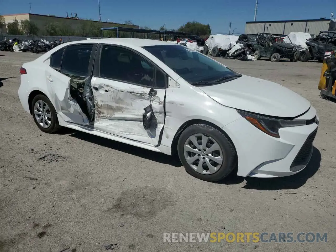 4 Photograph of a damaged car 5YFEPRAE1LP047418 TOYOTA COROLLA 2020