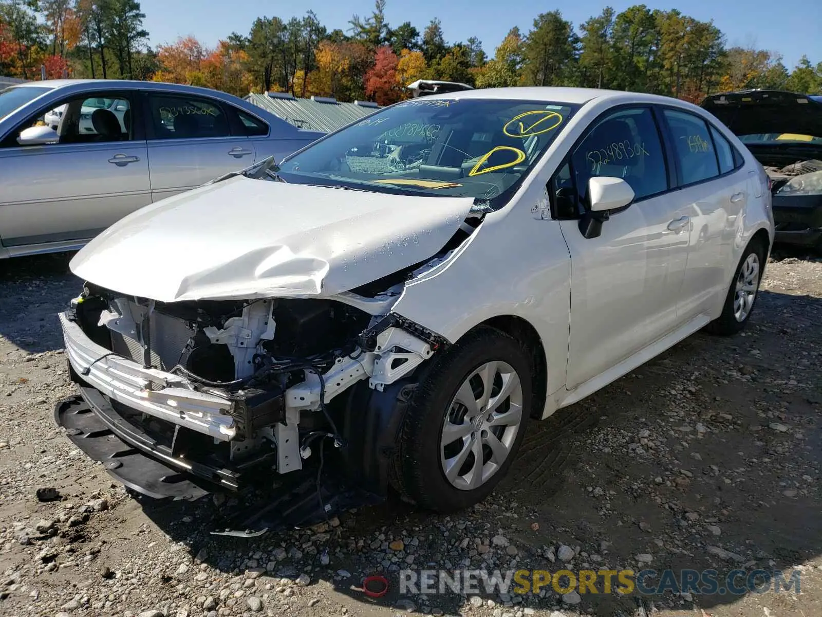 2 Photograph of a damaged car 5YFEPRAE1LP056488 TOYOTA COROLLA 2020