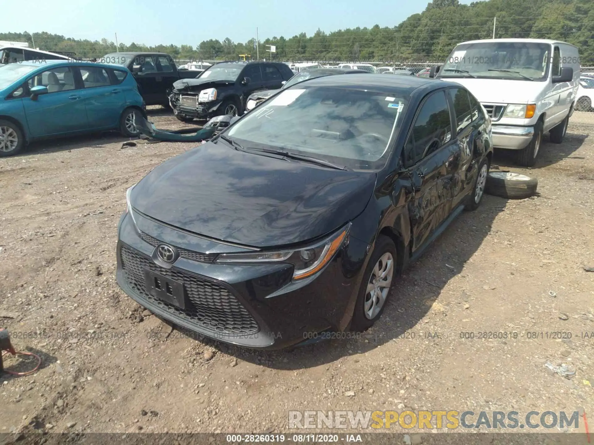 2 Photograph of a damaged car 5YFEPRAE1LP075221 TOYOTA COROLLA 2020