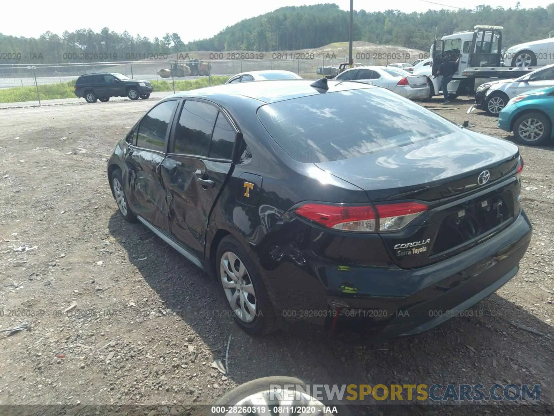 3 Photograph of a damaged car 5YFEPRAE1LP075221 TOYOTA COROLLA 2020