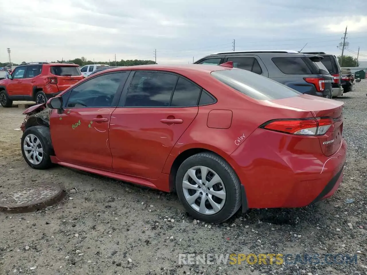 2 Фотография поврежденного автомобиля 5YFEPRAE1LP078605 TOYOTA COROLLA 2020