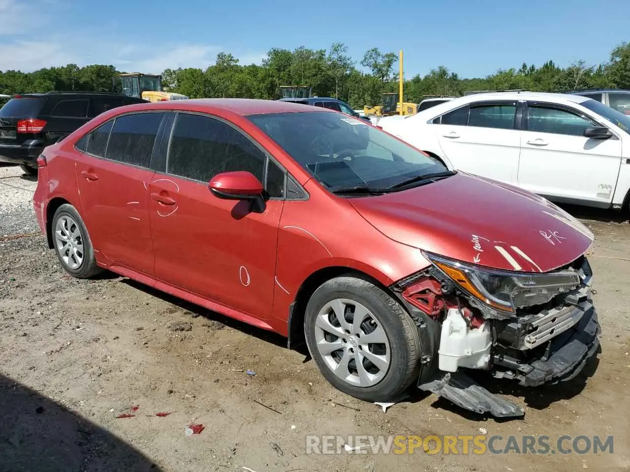 4 Фотография поврежденного автомобиля 5YFEPRAE1LP078605 TOYOTA COROLLA 2020