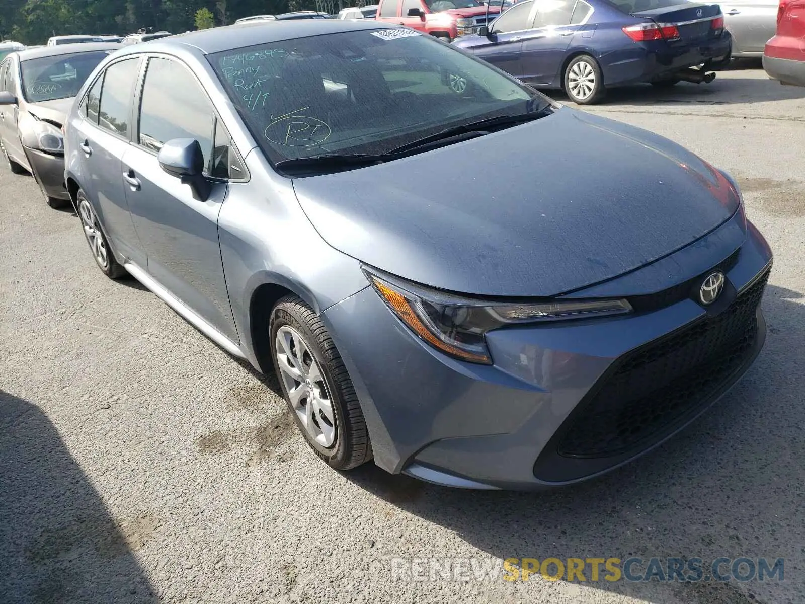 1 Photograph of a damaged car 5YFEPRAE1LP082248 TOYOTA COROLLA 2020