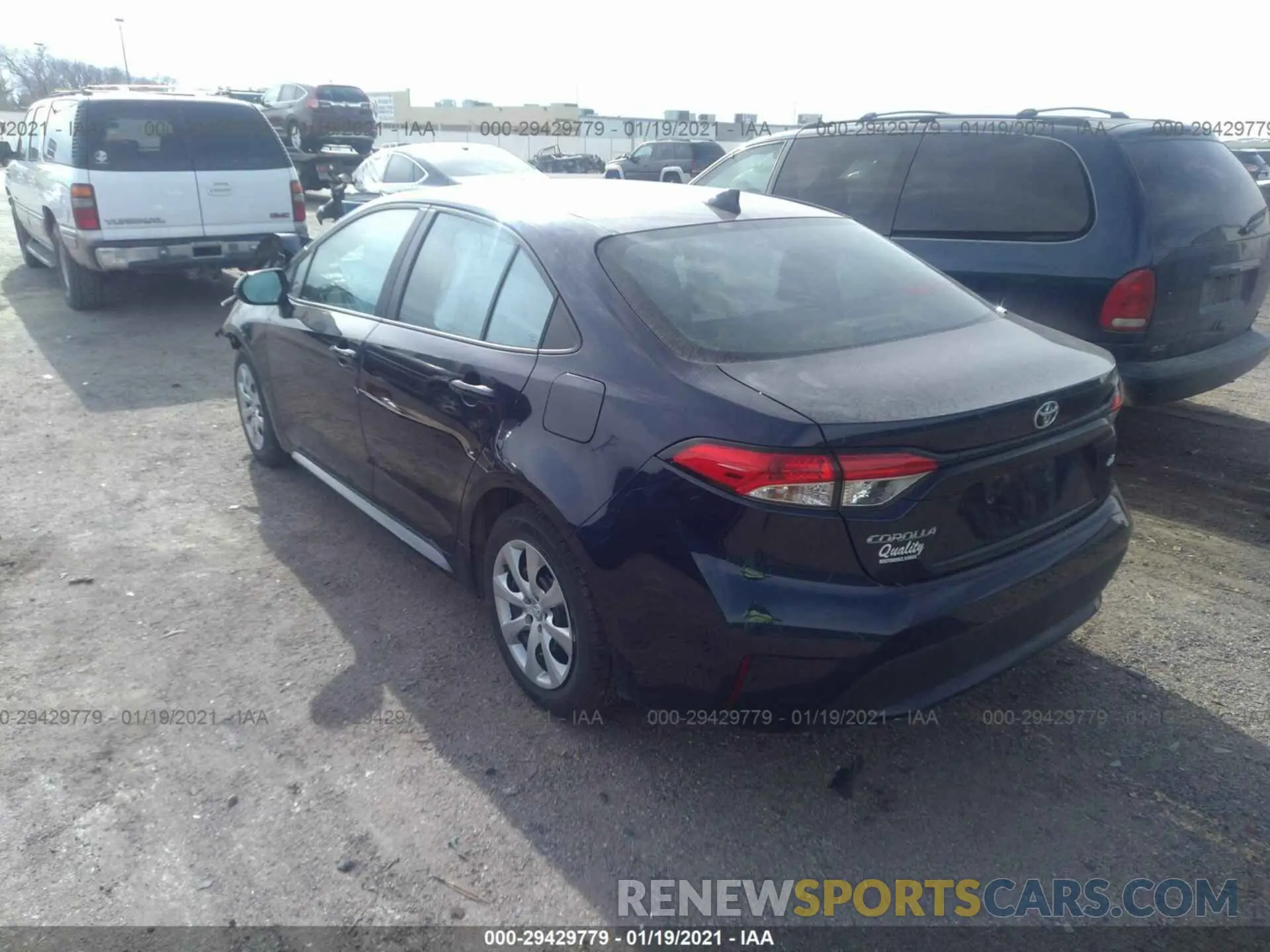 3 Photograph of a damaged car 5YFEPRAE1LP082881 TOYOTA COROLLA 2020