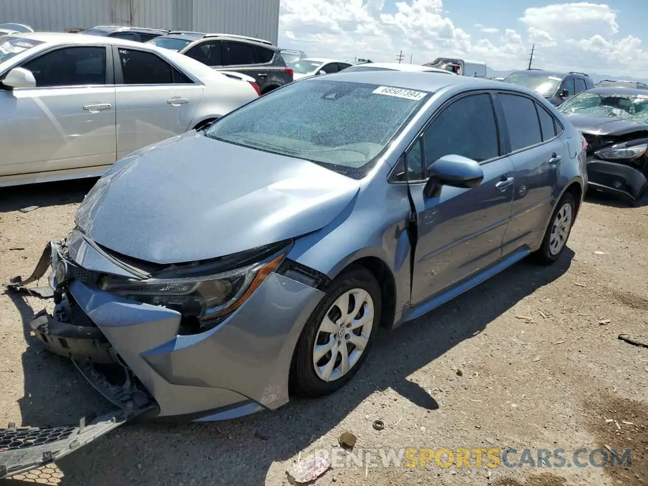 1 Photograph of a damaged car 5YFEPRAE1LP083044 TOYOTA COROLLA 2020
