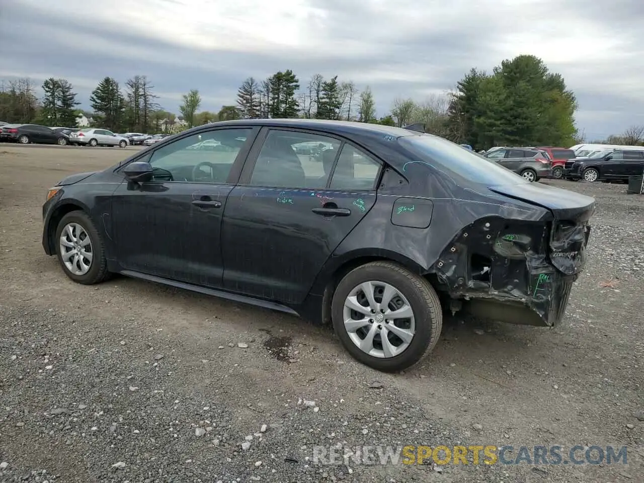 2 Photograph of a damaged car 5YFEPRAE1LP083366 TOYOTA COROLLA 2020