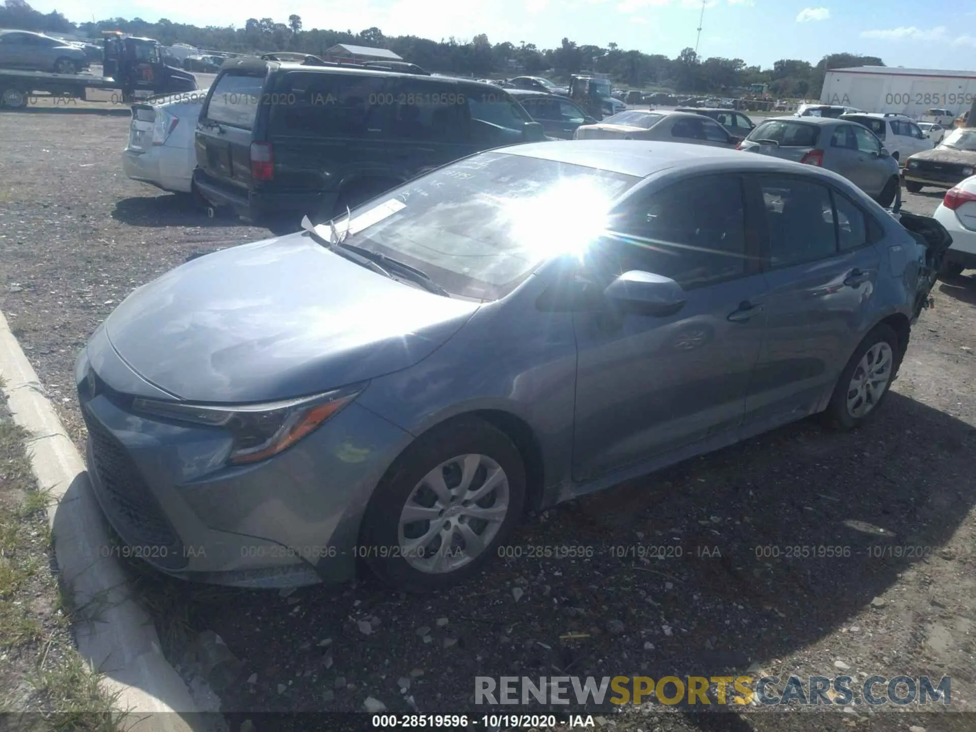 2 Photograph of a damaged car 5YFEPRAE1LP083951 TOYOTA COROLLA 2020