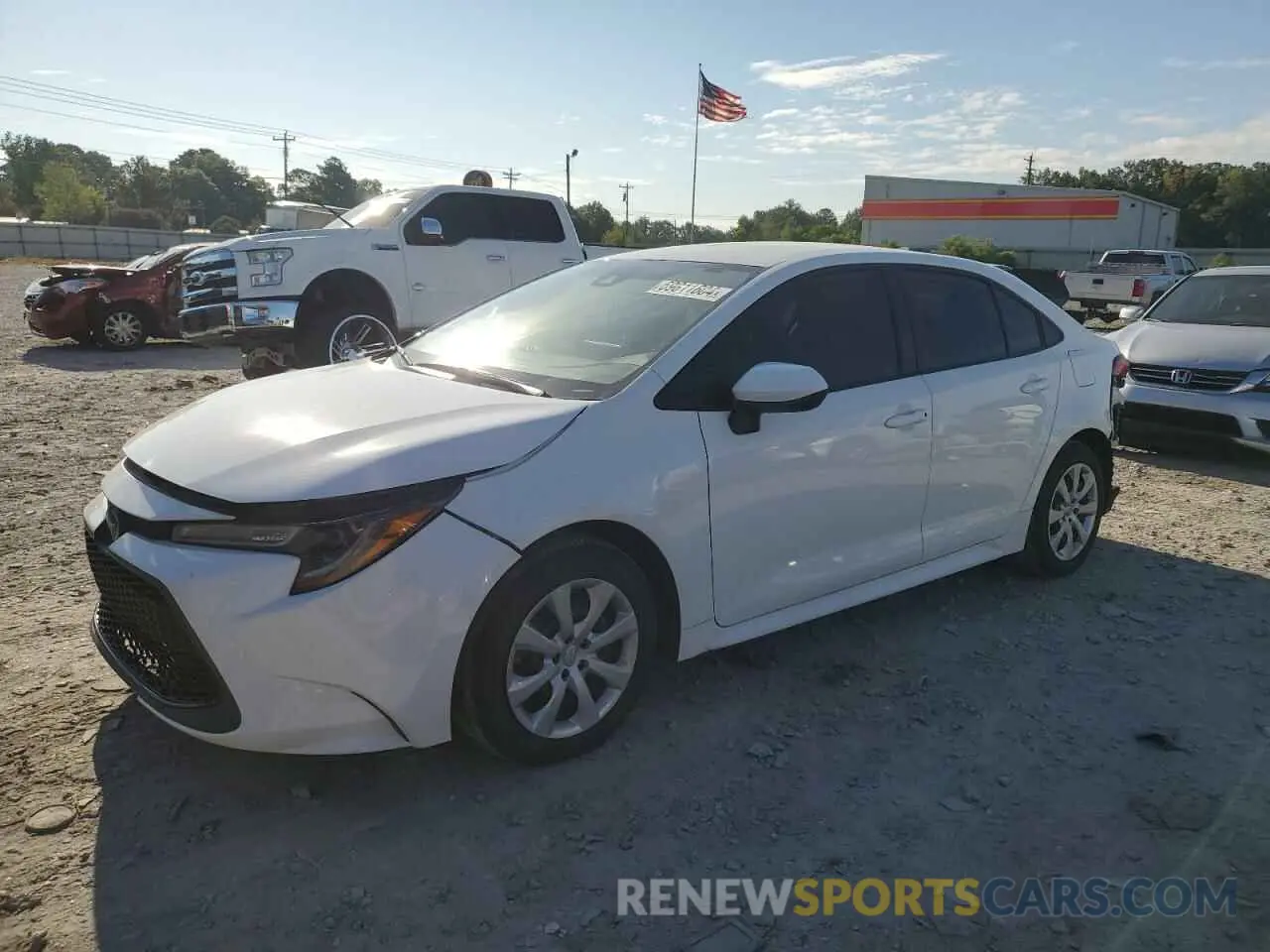 1 Photograph of a damaged car 5YFEPRAE1LP096098 TOYOTA COROLLA 2020