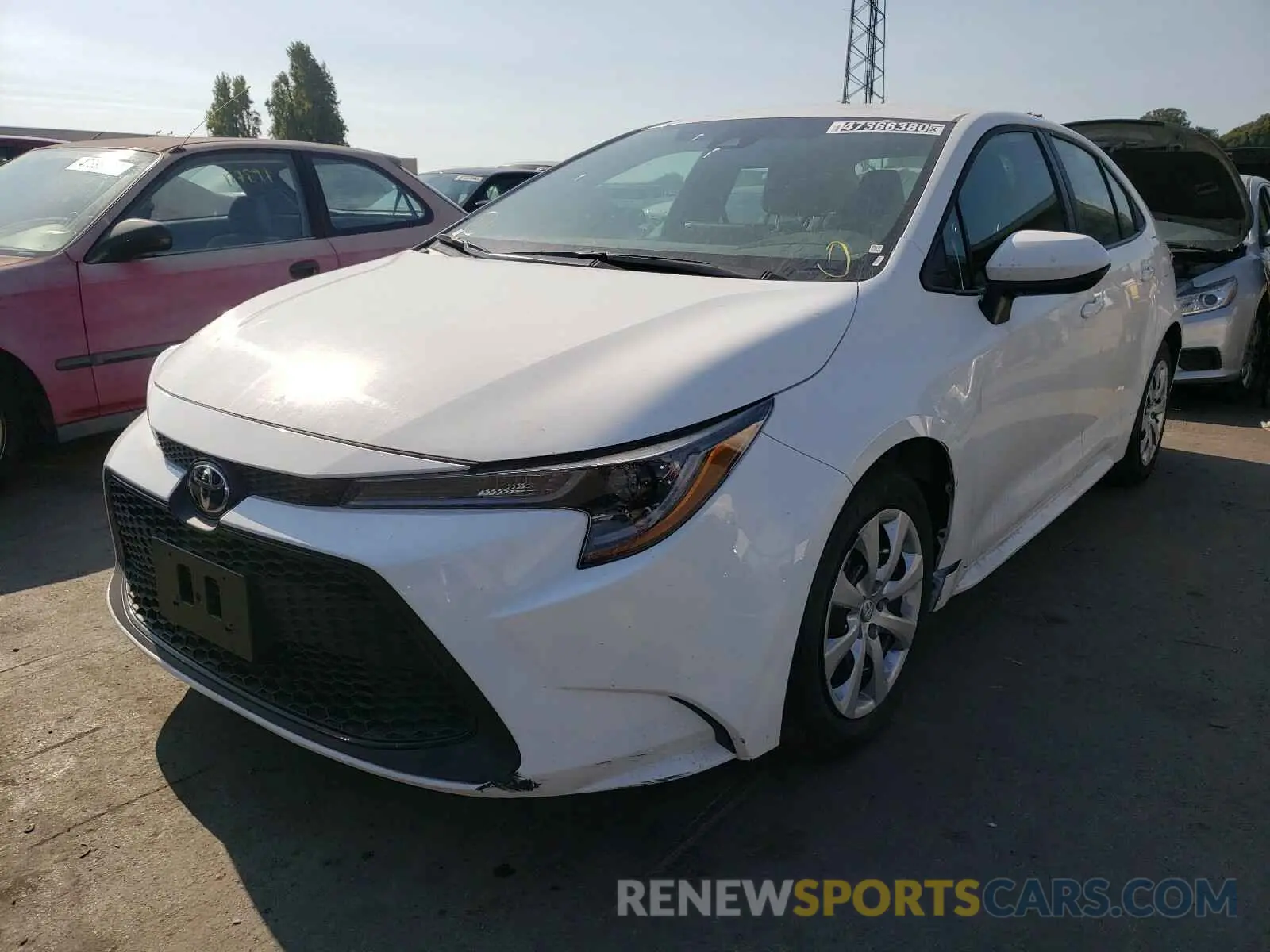 2 Photograph of a damaged car 5YFEPRAE1LP099048 TOYOTA COROLLA 2020