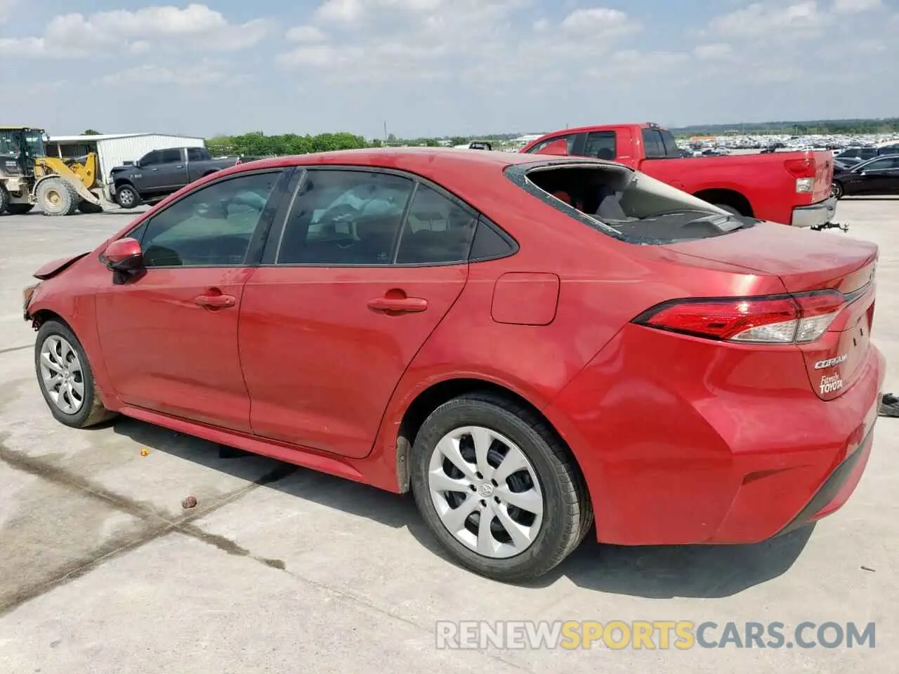 2 Photograph of a damaged car 5YFEPRAE1LP104877 TOYOTA COROLLA 2020