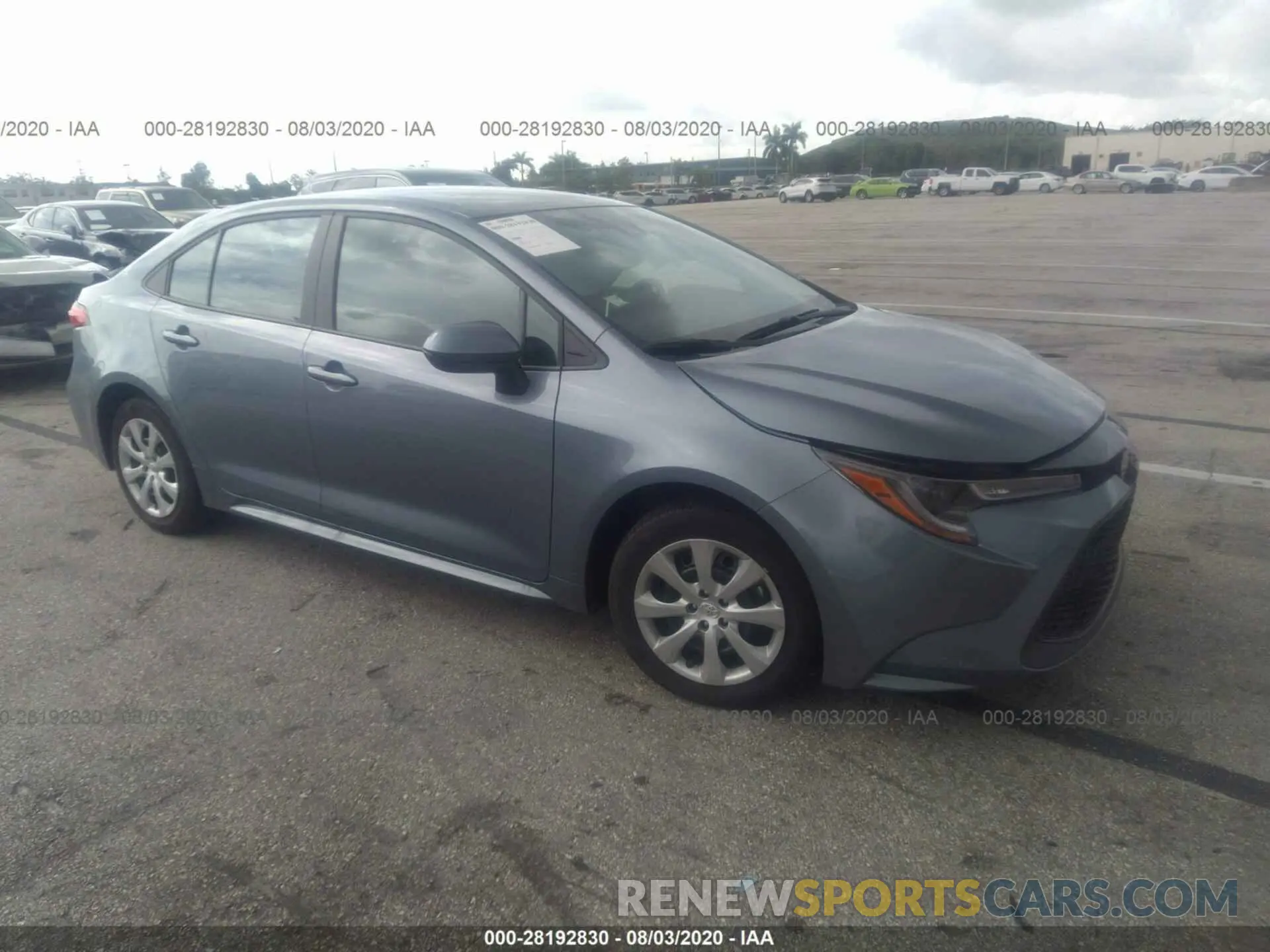 1 Photograph of a damaged car 5YFEPRAE1LP110730 TOYOTA COROLLA 2020
