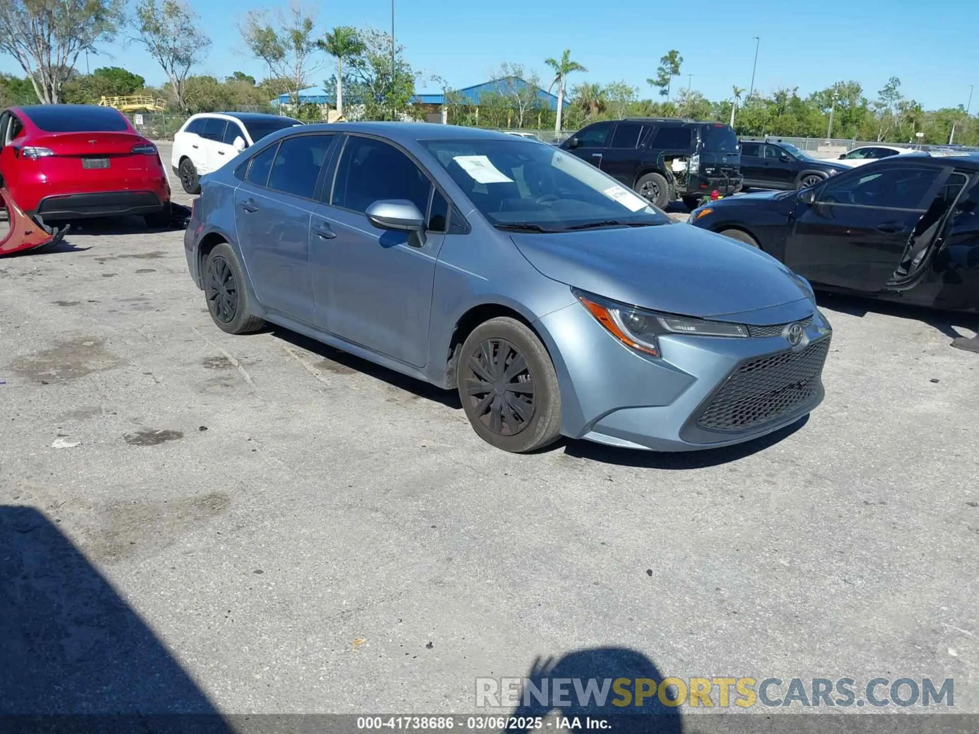 1 Photograph of a damaged car 5YFEPRAE1LP115412 TOYOTA COROLLA 2020