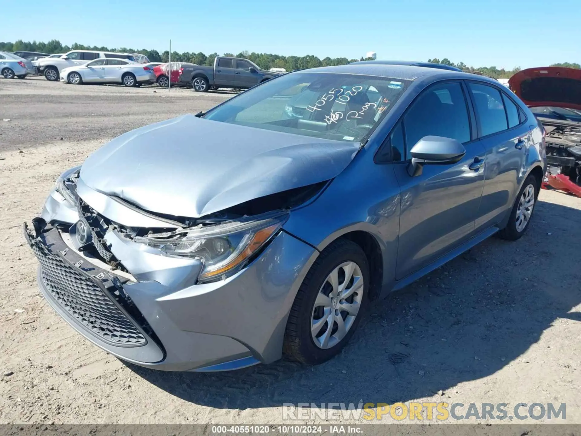 2 Фотография поврежденного автомобиля 5YFEPRAE1LP115801 TOYOTA COROLLA 2020