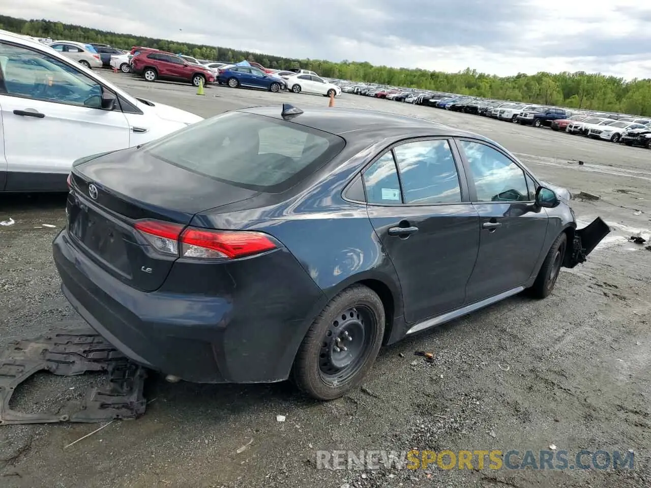 3 Фотография поврежденного автомобиля 5YFEPRAE1LP121551 TOYOTA COROLLA 2020