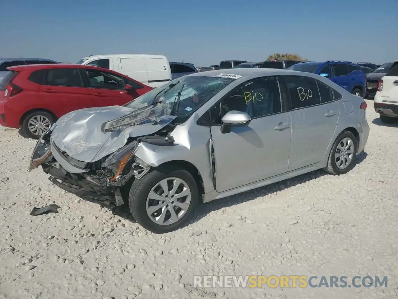 1 Photograph of a damaged car 5YFEPRAE1LP123381 TOYOTA COROLLA 2020