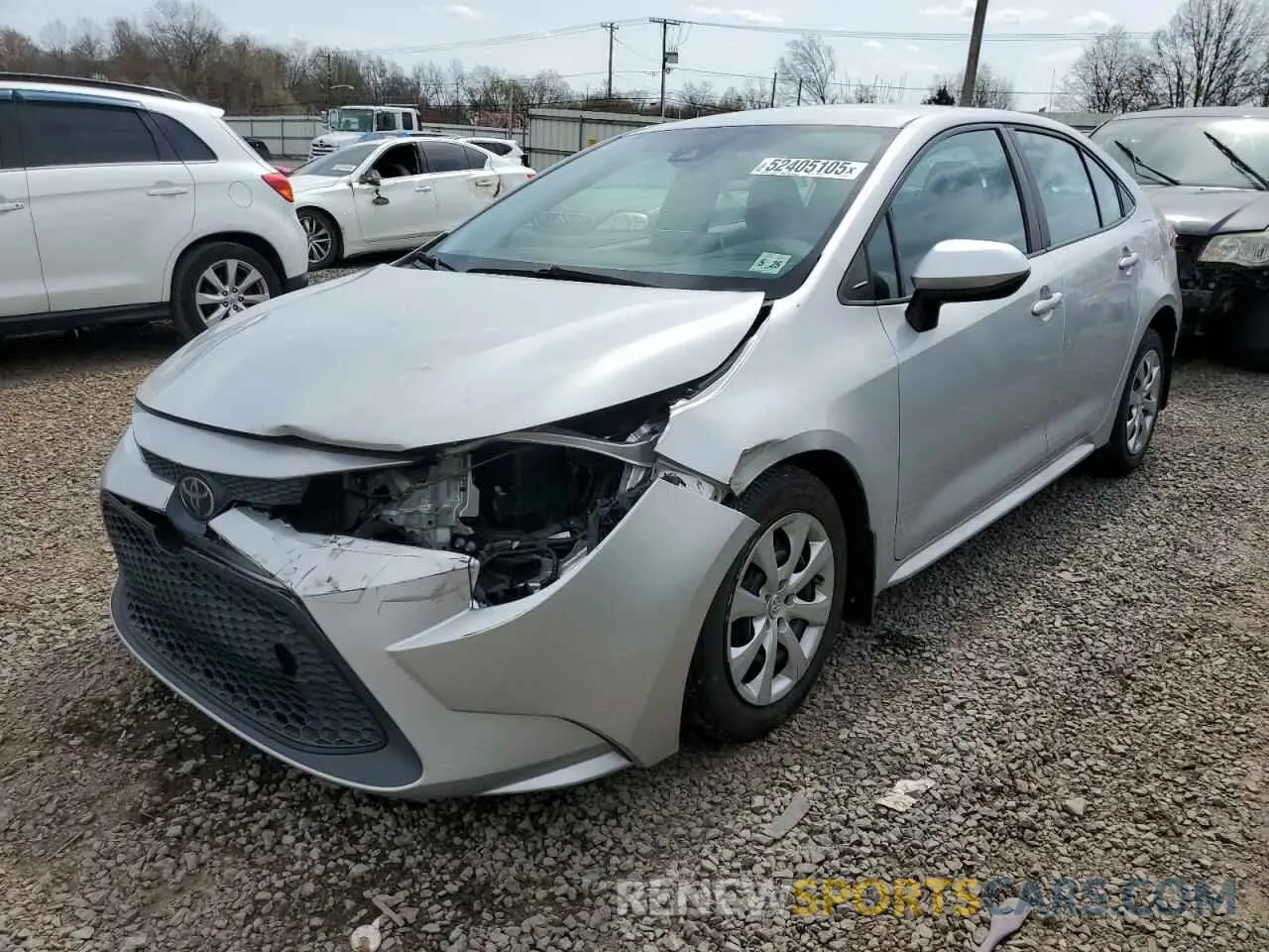 1 Photograph of a damaged car 5YFEPRAE1LP124594 TOYOTA COROLLA 2020