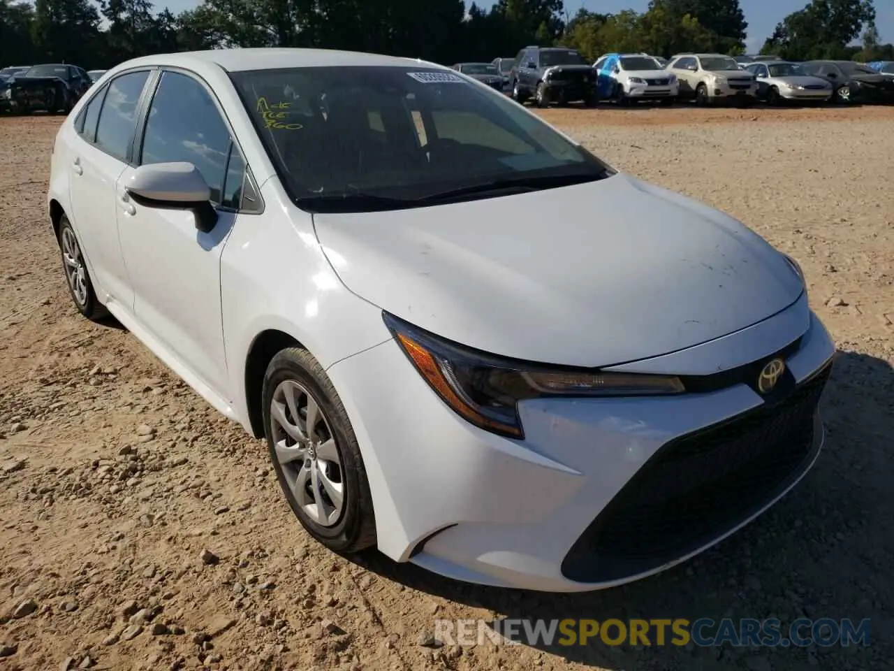 1 Photograph of a damaged car 5YFEPRAE1LP133232 TOYOTA COROLLA 2020