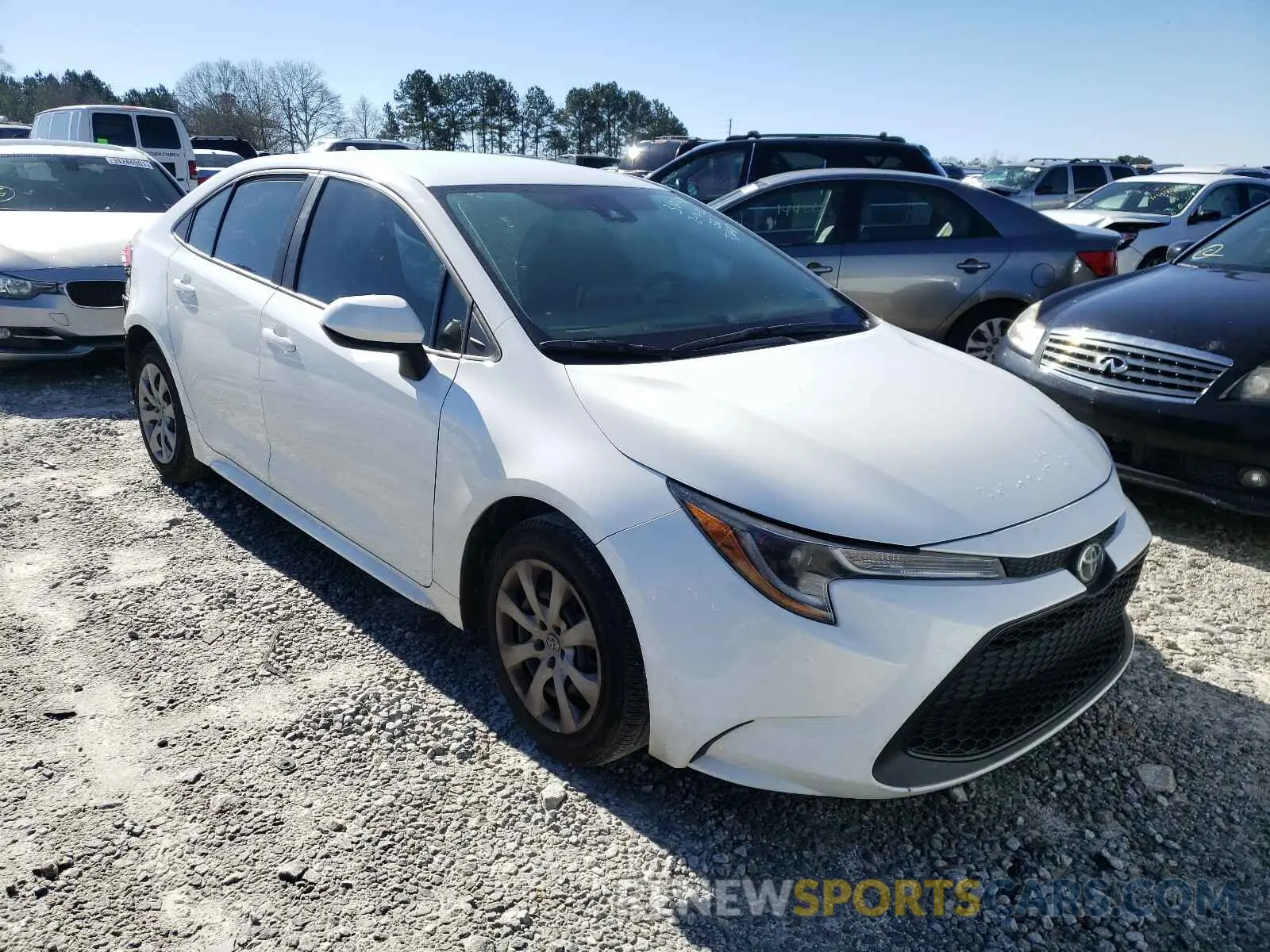 1 Photograph of a damaged car 5YFEPRAE1LP133800 TOYOTA COROLLA 2020