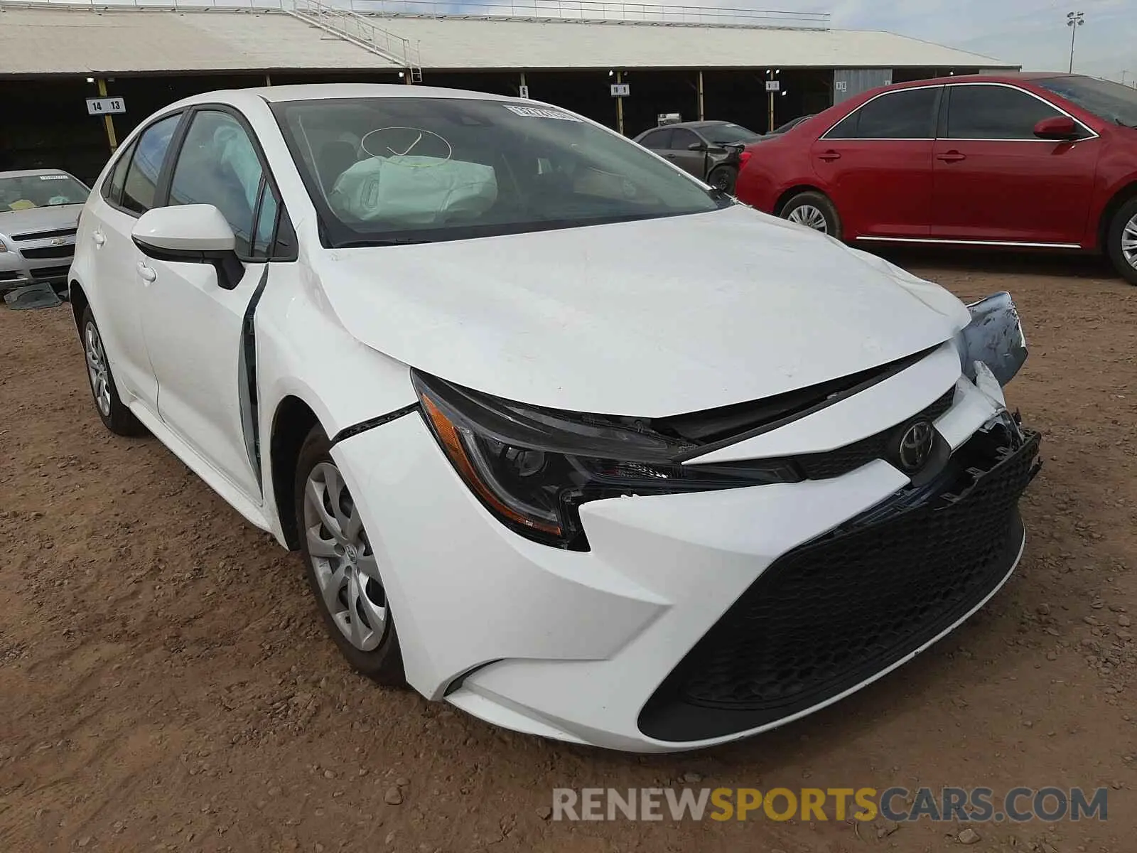 1 Photograph of a damaged car 5YFEPRAE1LP141749 TOYOTA COROLLA 2020
