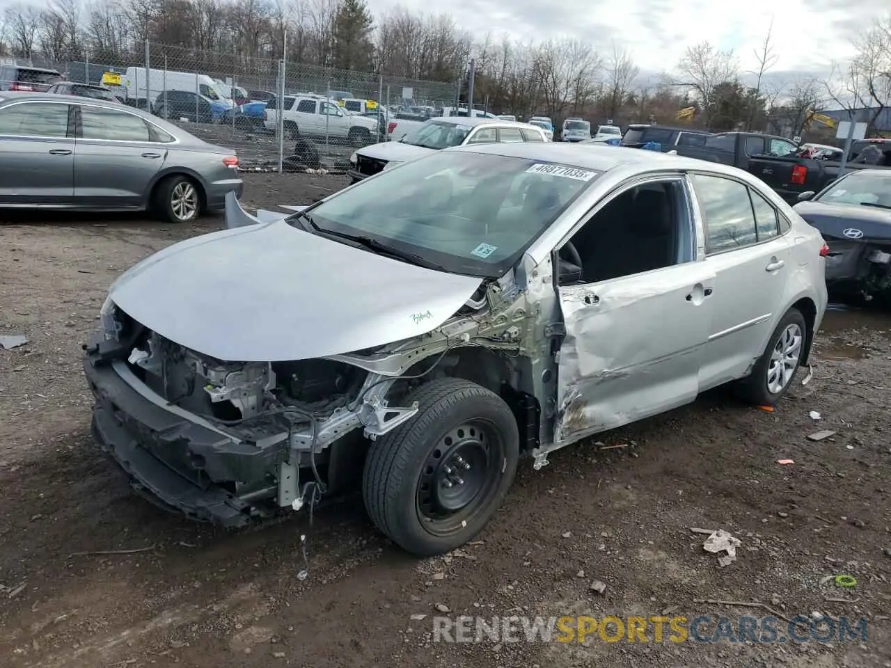 1 Photograph of a damaged car 5YFEPRAE1LP143744 TOYOTA COROLLA 2020