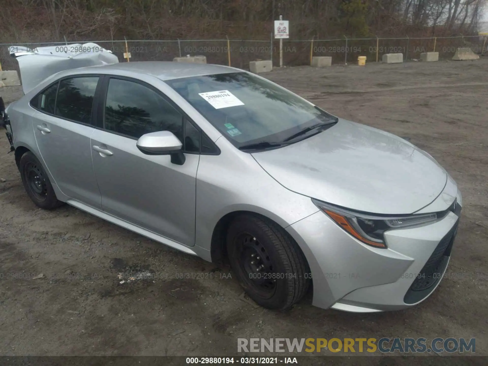 1 Photograph of a damaged car 5YFEPRAE2LP025850 TOYOTA COROLLA 2020