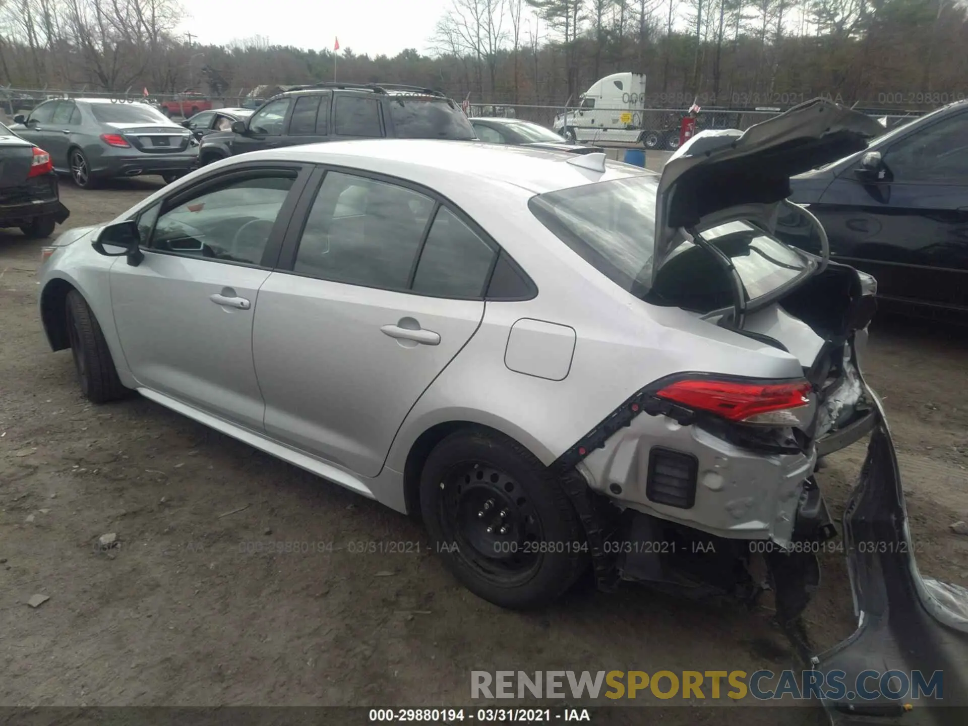3 Photograph of a damaged car 5YFEPRAE2LP025850 TOYOTA COROLLA 2020