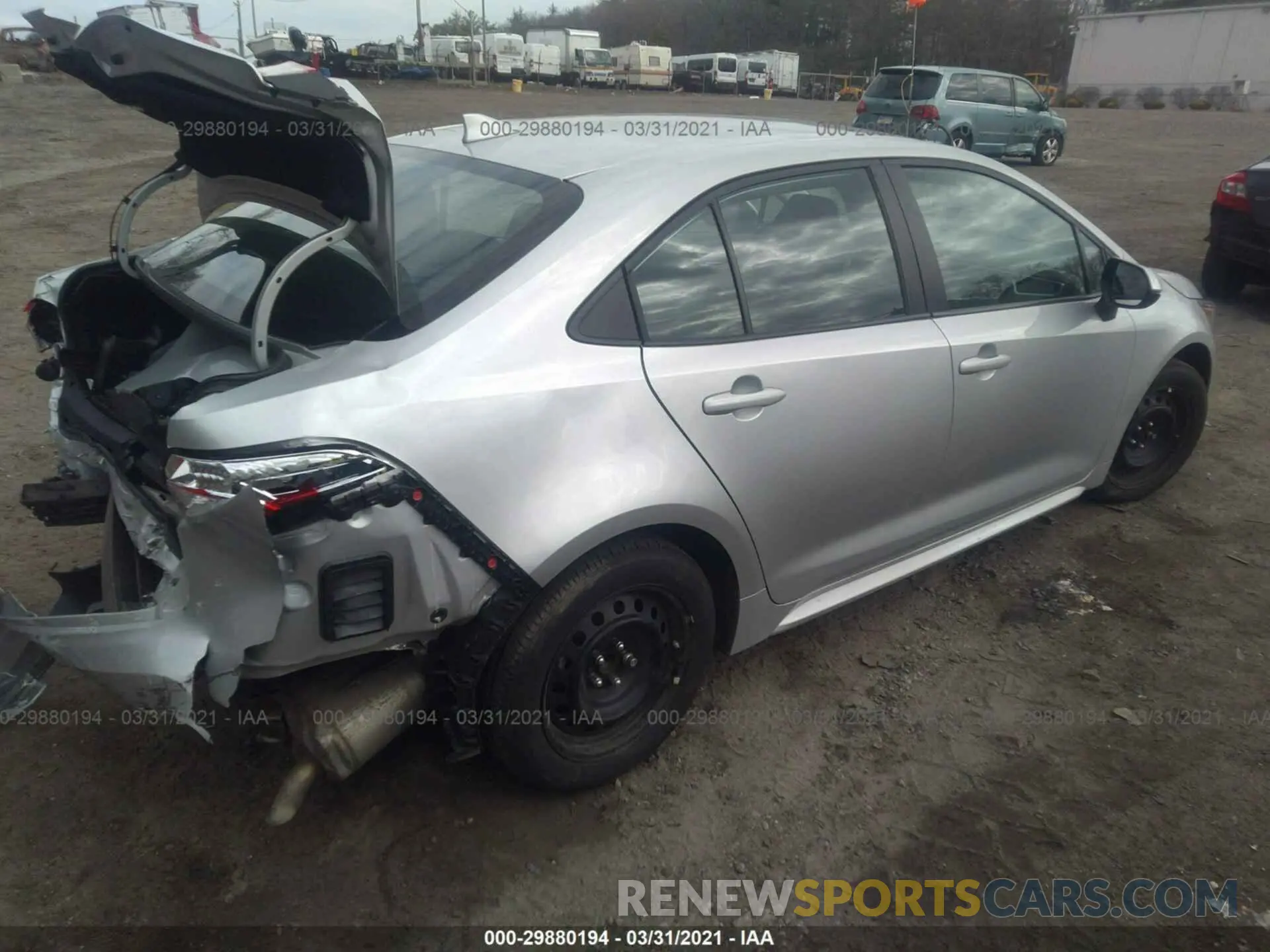 4 Photograph of a damaged car 5YFEPRAE2LP025850 TOYOTA COROLLA 2020
