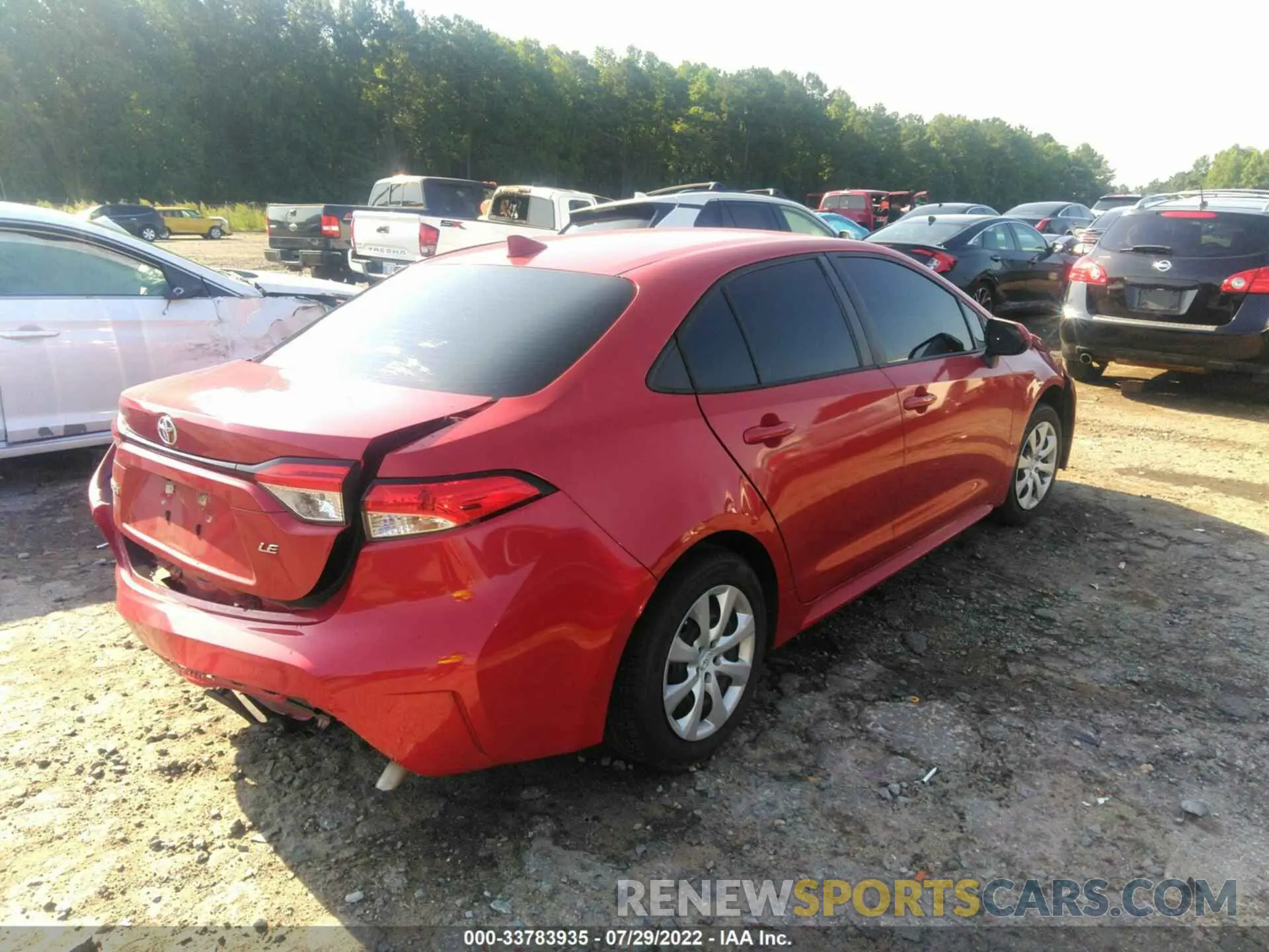 4 Фотография поврежденного автомобиля 5YFEPRAE2LP052305 TOYOTA COROLLA 2020