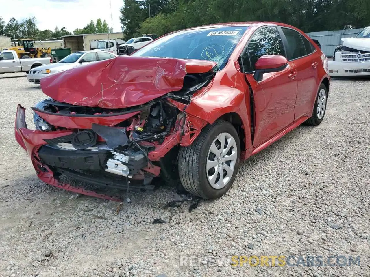2 Фотография поврежденного автомобиля 5YFEPRAE2LP059531 TOYOTA COROLLA 2020