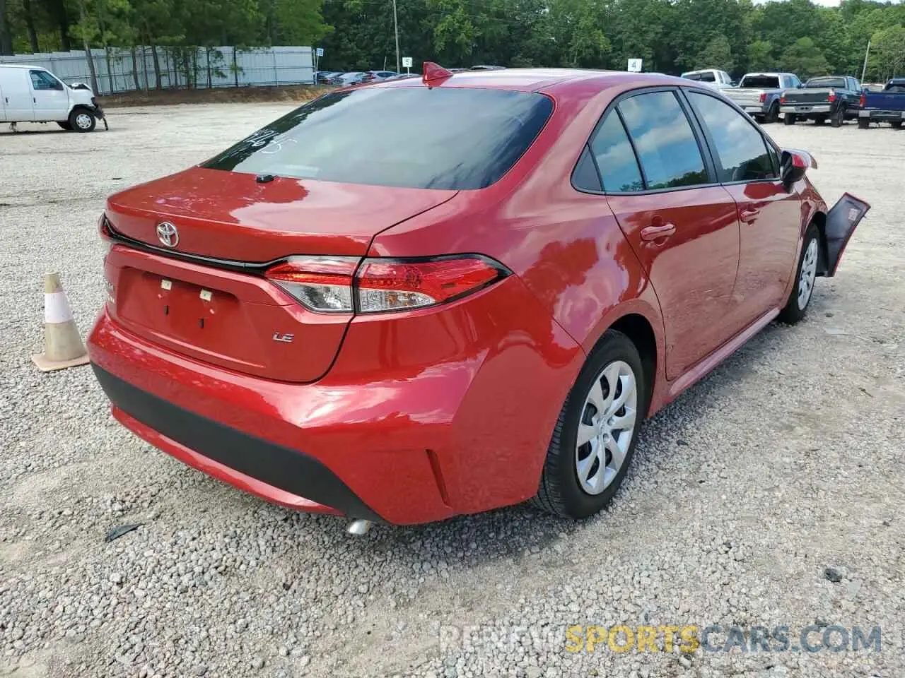4 Фотография поврежденного автомобиля 5YFEPRAE2LP059531 TOYOTA COROLLA 2020