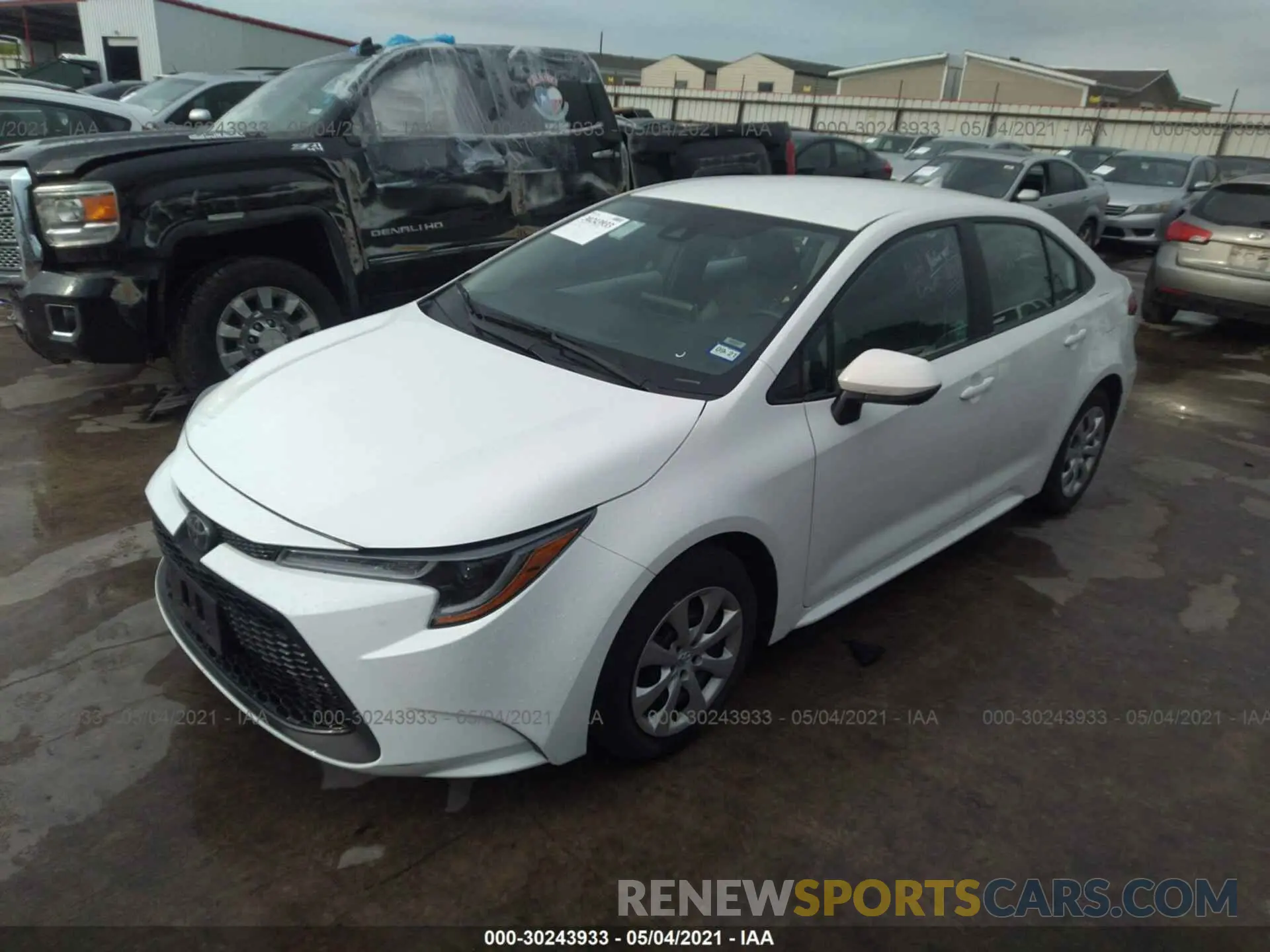 2 Photograph of a damaged car 5YFEPRAE2LP066317 TOYOTA COROLLA 2020