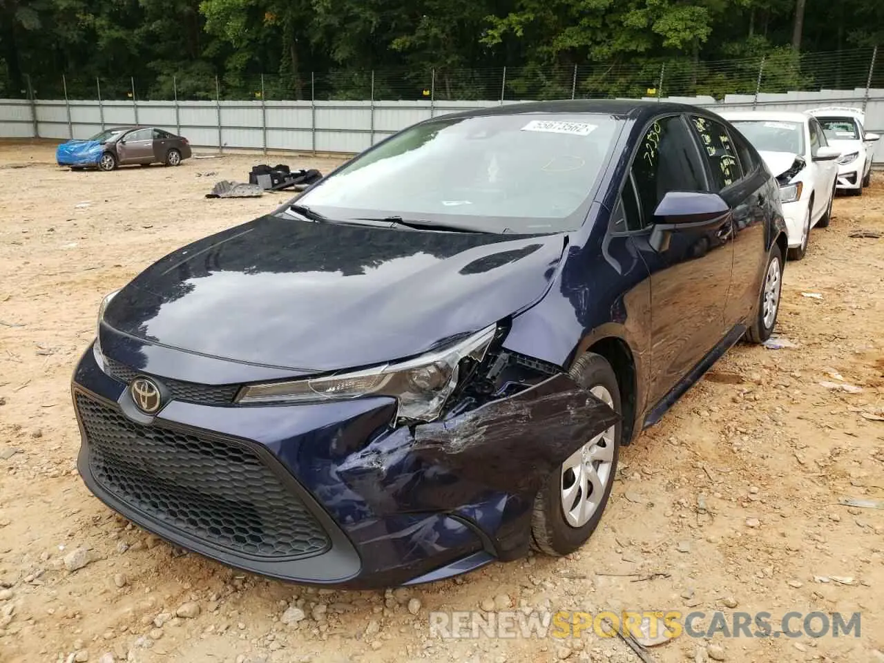 2 Фотография поврежденного автомобиля 5YFEPRAE2LP066446 TOYOTA COROLLA 2020