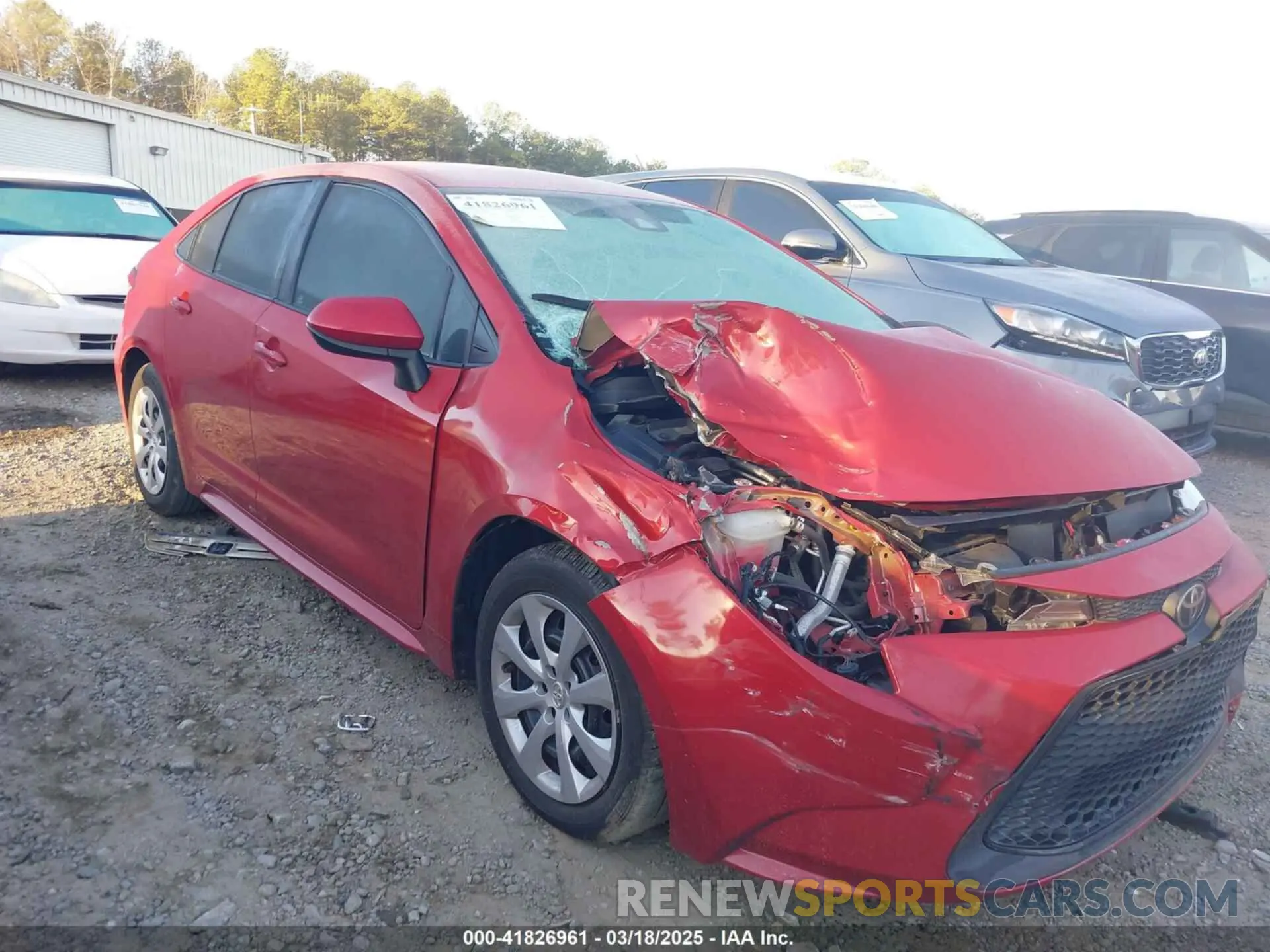 1 Photograph of a damaged car 5YFEPRAE2LP066589 TOYOTA COROLLA 2020