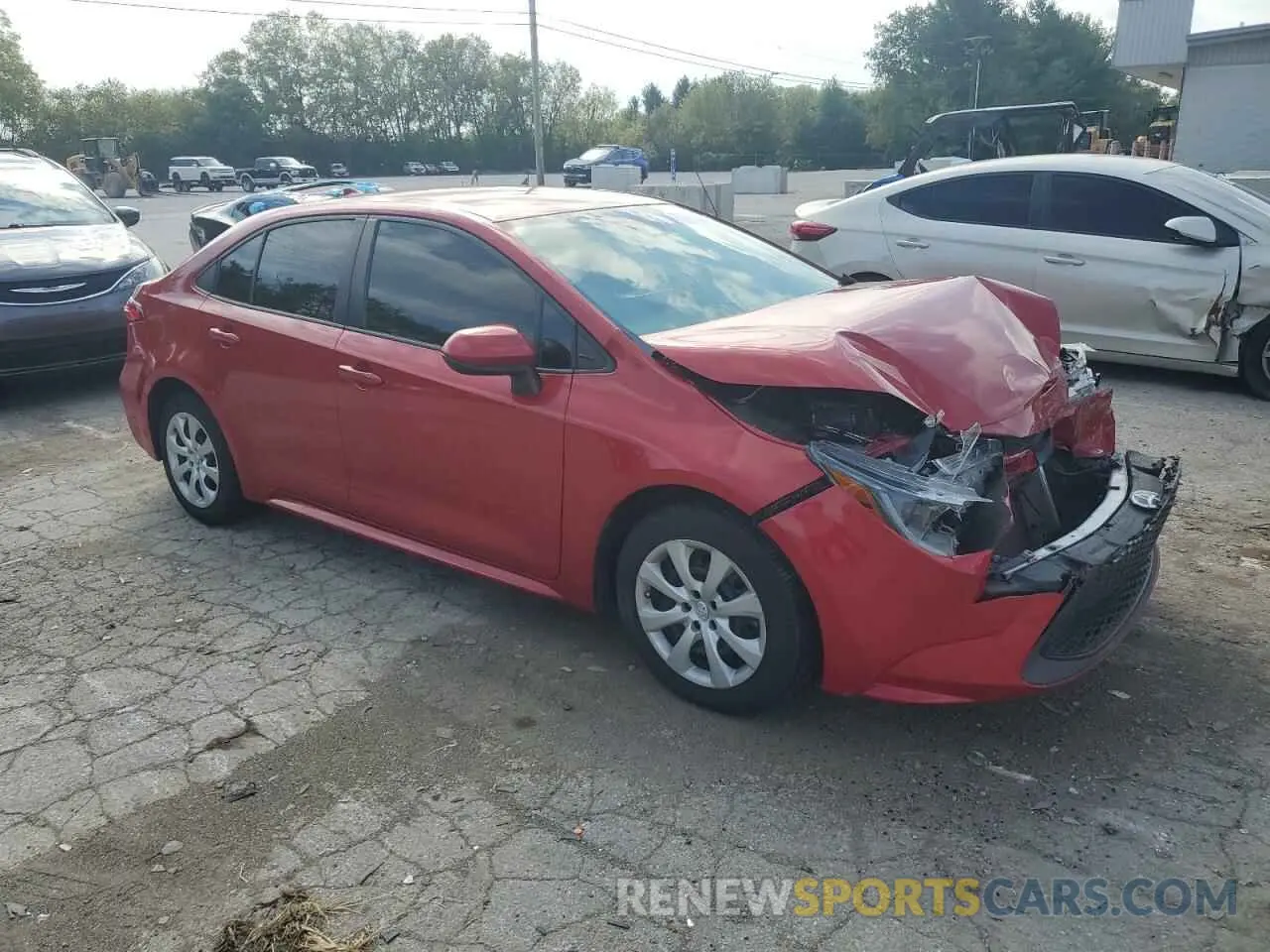4 Photograph of a damaged car 5YFEPRAE2LP067936 TOYOTA COROLLA 2020