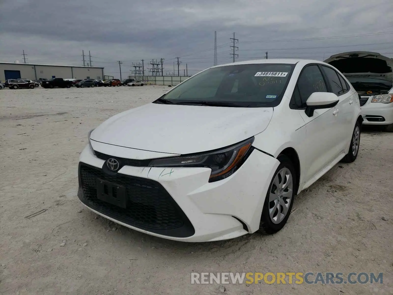 2 Photograph of a damaged car 5YFEPRAE2LP070111 TOYOTA COROLLA 2020