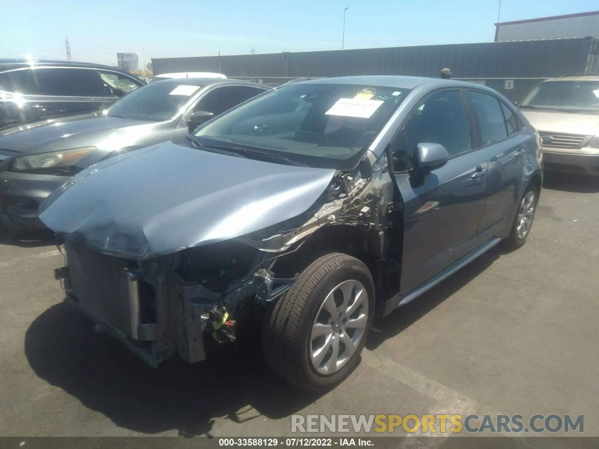 2 Photograph of a damaged car 5YFEPRAE2LP072666 TOYOTA COROLLA 2020