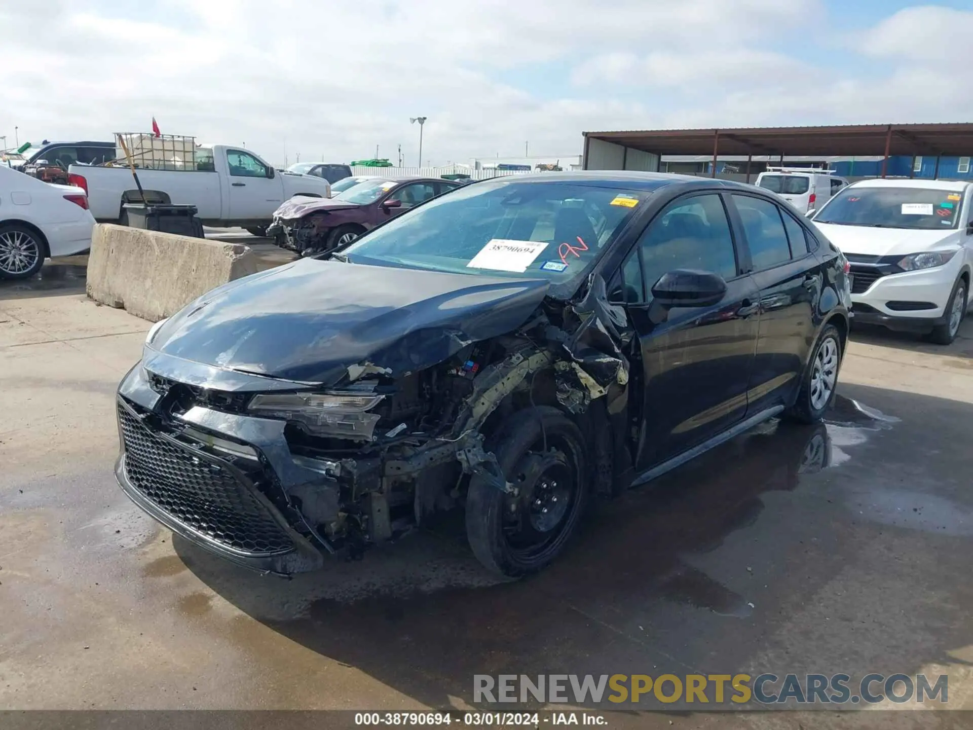 2 Фотография поврежденного автомобиля 5YFEPRAE2LP087765 TOYOTA COROLLA 2020