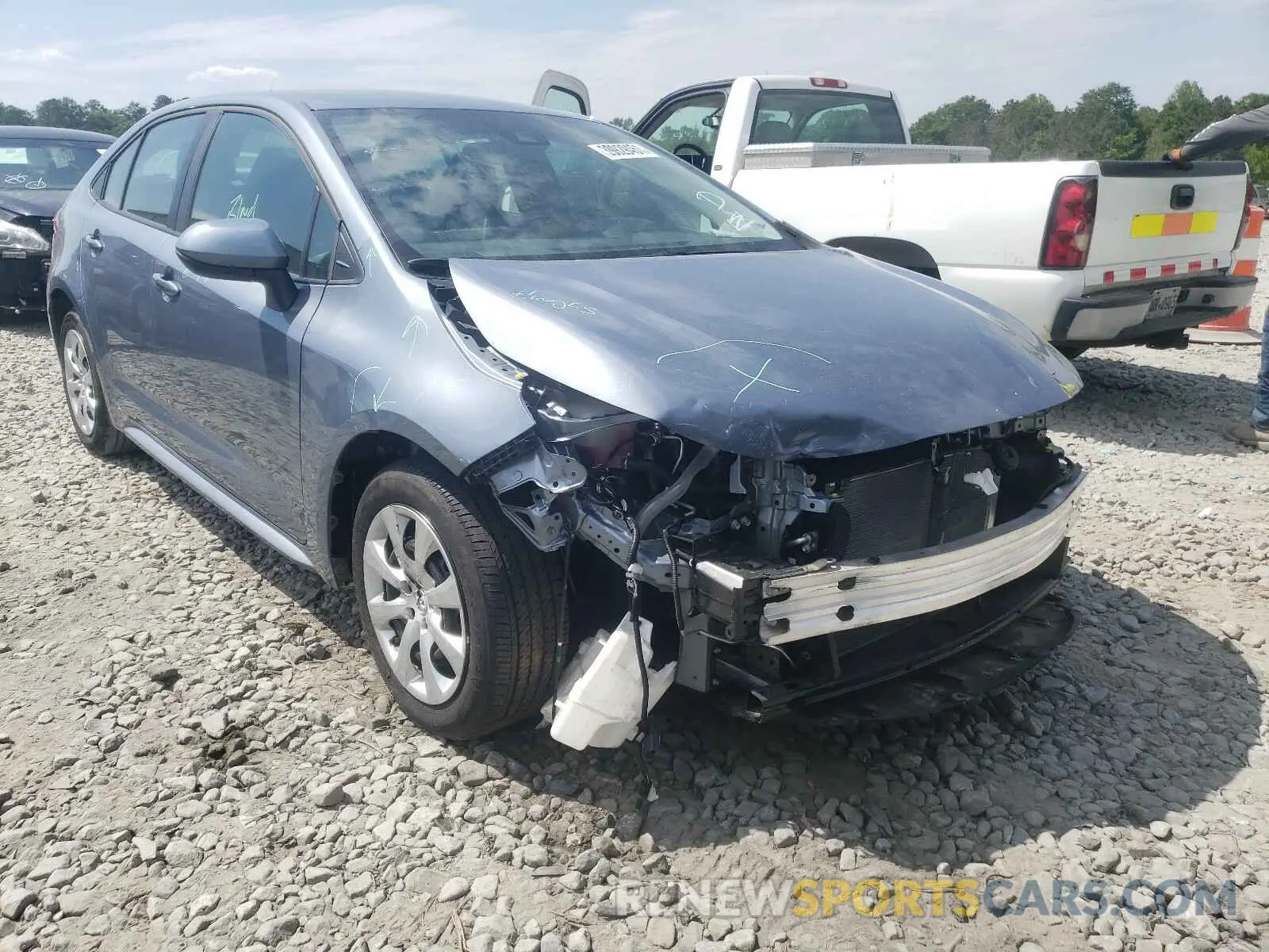 1 Photograph of a damaged car 5YFEPRAE2LP102619 TOYOTA COROLLA 2020