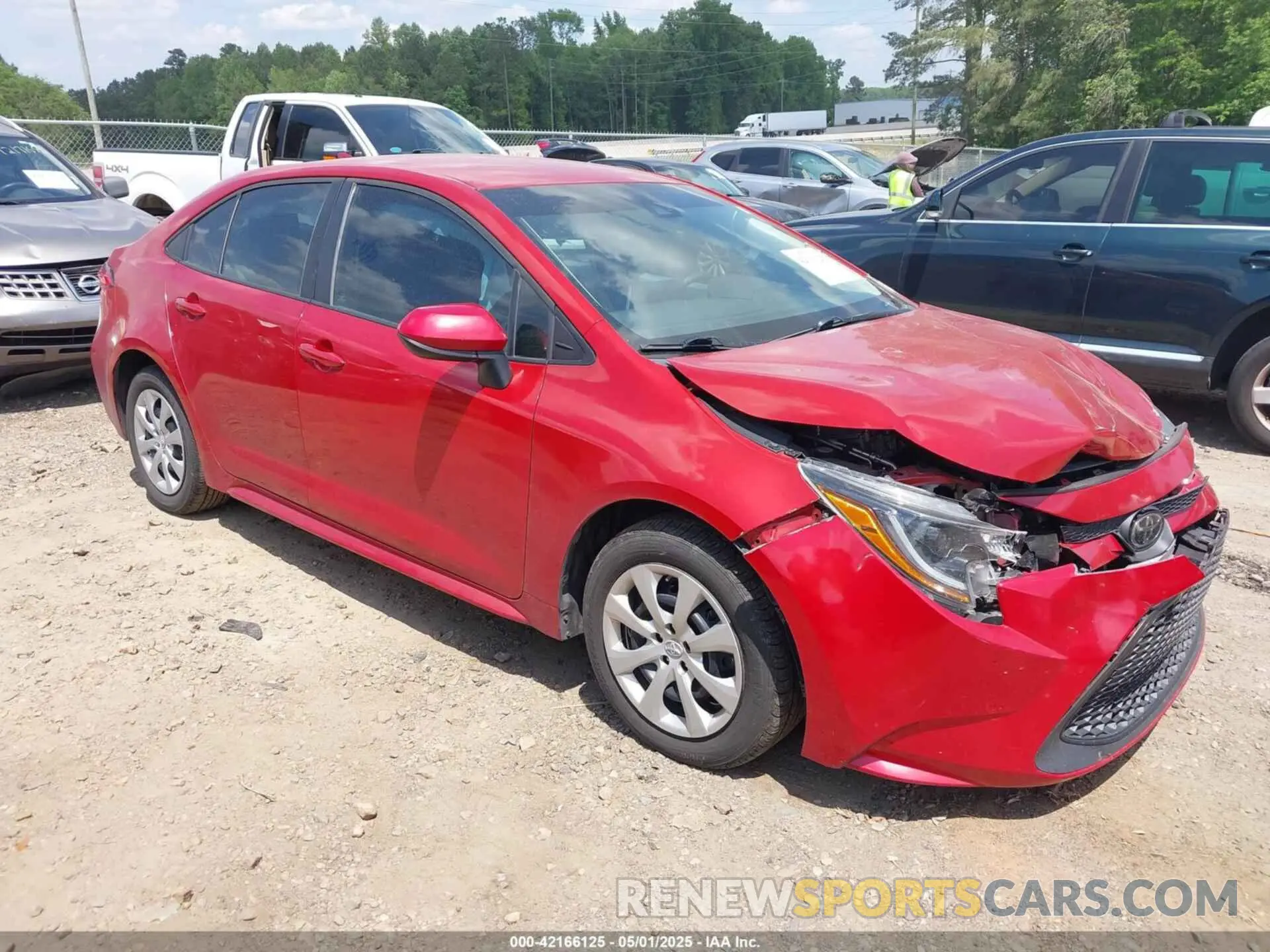 1 Photograph of a damaged car 5YFEPRAE2LP105200 TOYOTA COROLLA 2020
