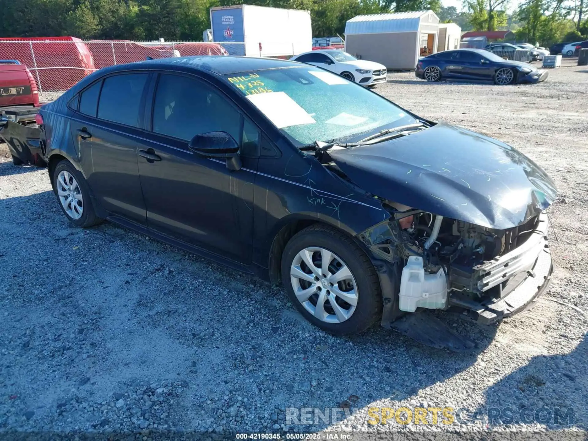 1 Photograph of a damaged car 5YFEPRAE2LP110526 TOYOTA COROLLA 2020