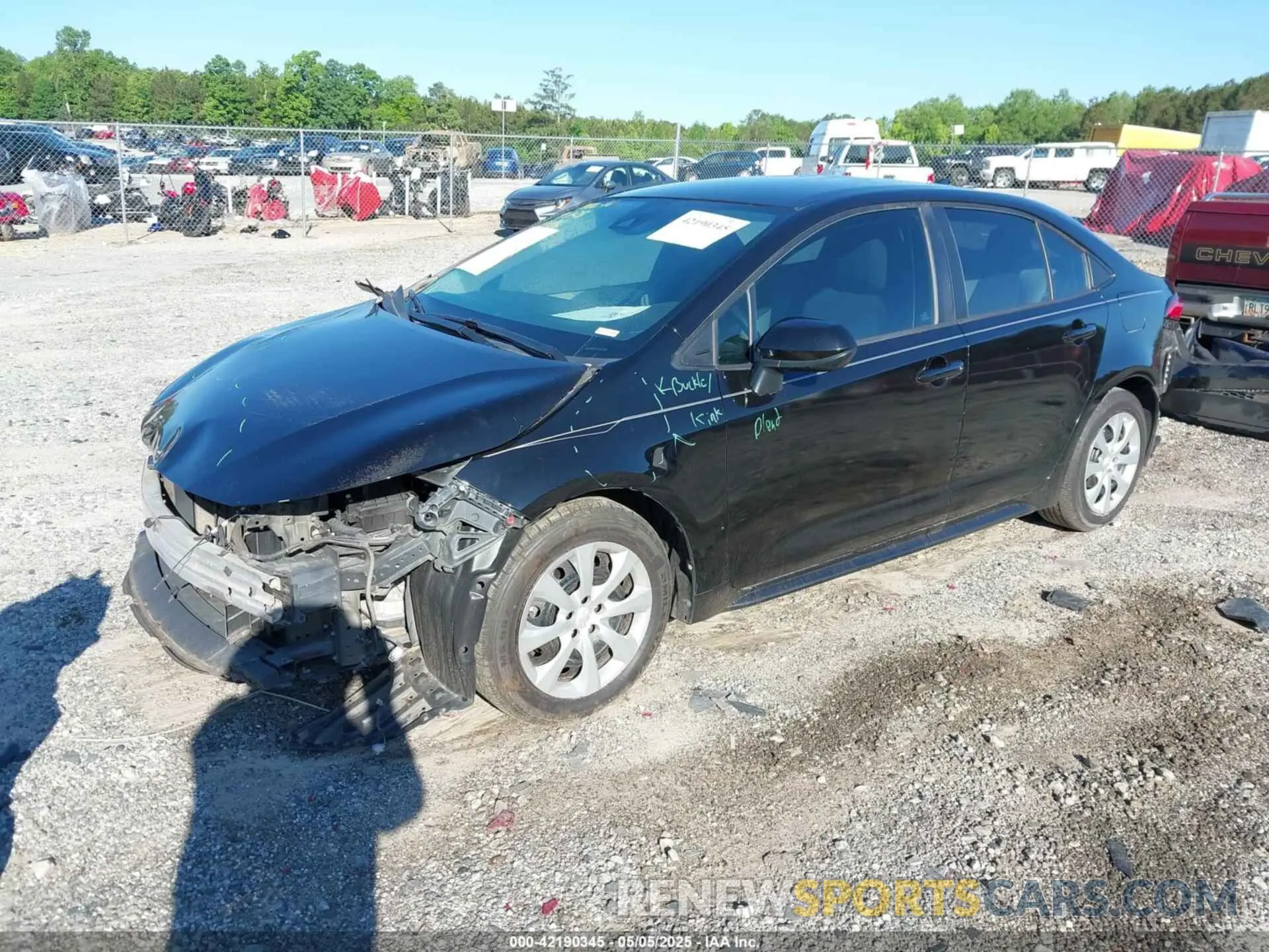2 Photograph of a damaged car 5YFEPRAE2LP110526 TOYOTA COROLLA 2020