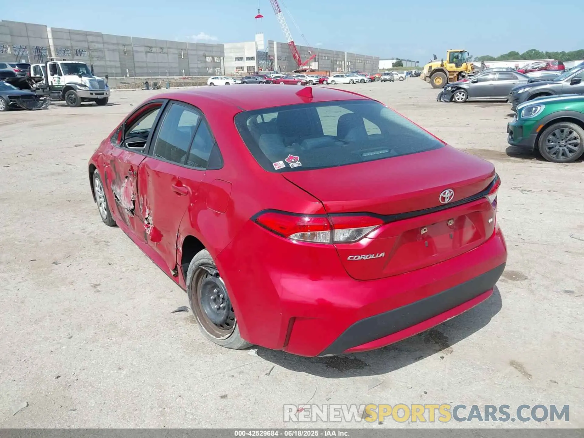 3 Photograph of a damaged car 5YFEPRAE2LP123079 TOYOTA COROLLA 2020