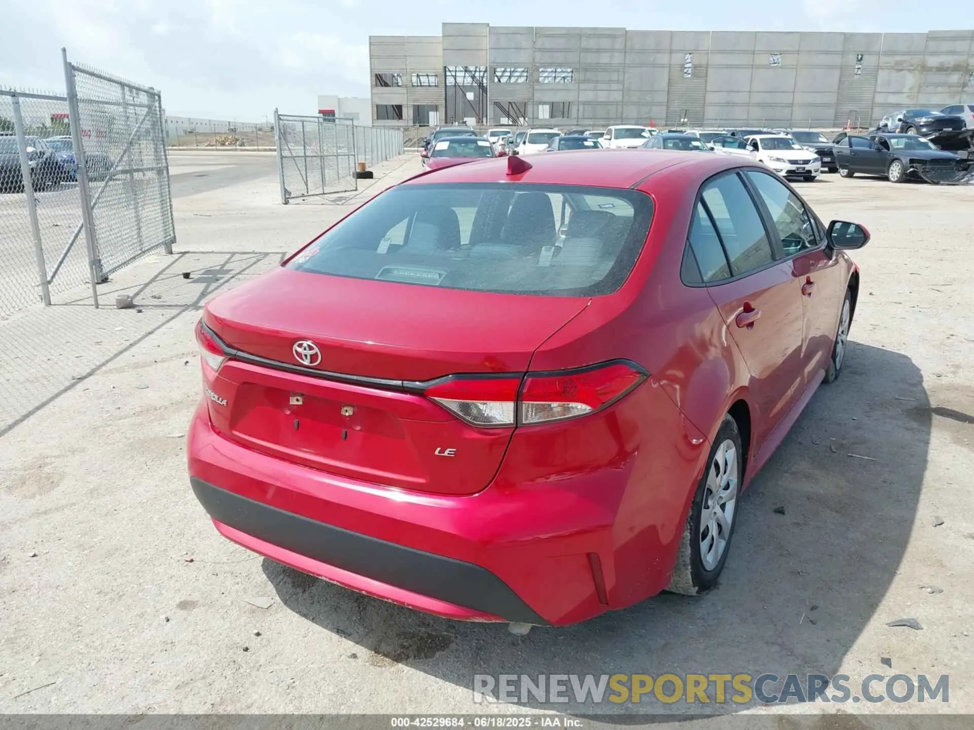 4 Photograph of a damaged car 5YFEPRAE2LP123079 TOYOTA COROLLA 2020